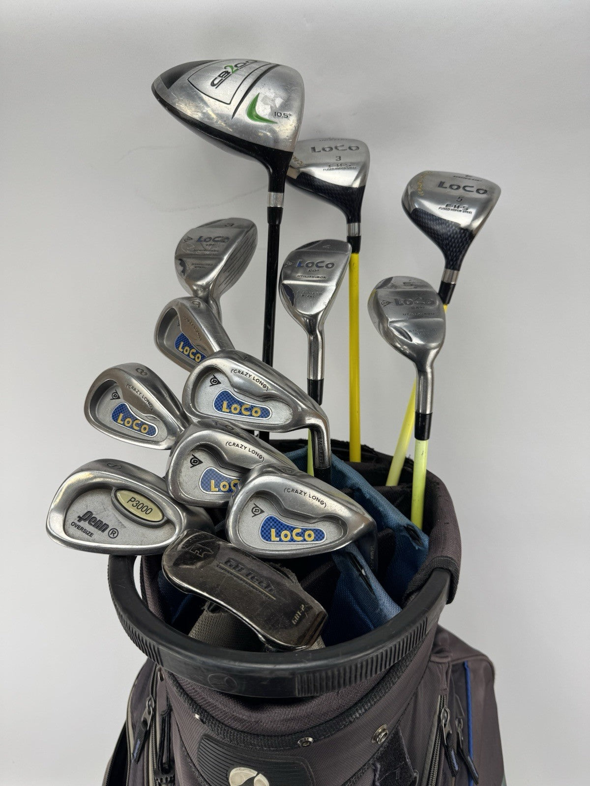 Mens Golf Package Set 13 Clubs Regular Graphite /New Grips /Right /Bag /335251