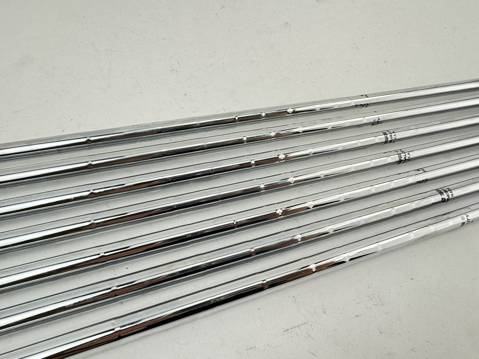 Senior Iron Shaft Set True Temper Steel (7) 0.370 Parallel /New /Grips /316754