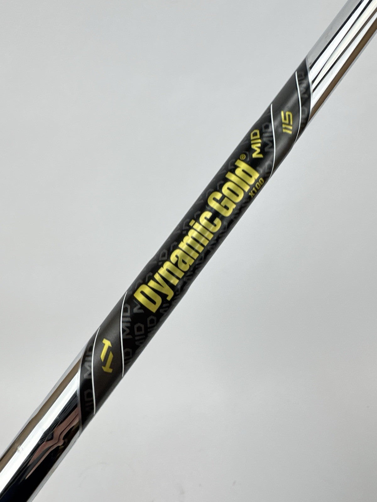 Dynamic Gold Mid 115 Iron Shaft X100 X Flex Steel 35” /0.355 Tapered /343852