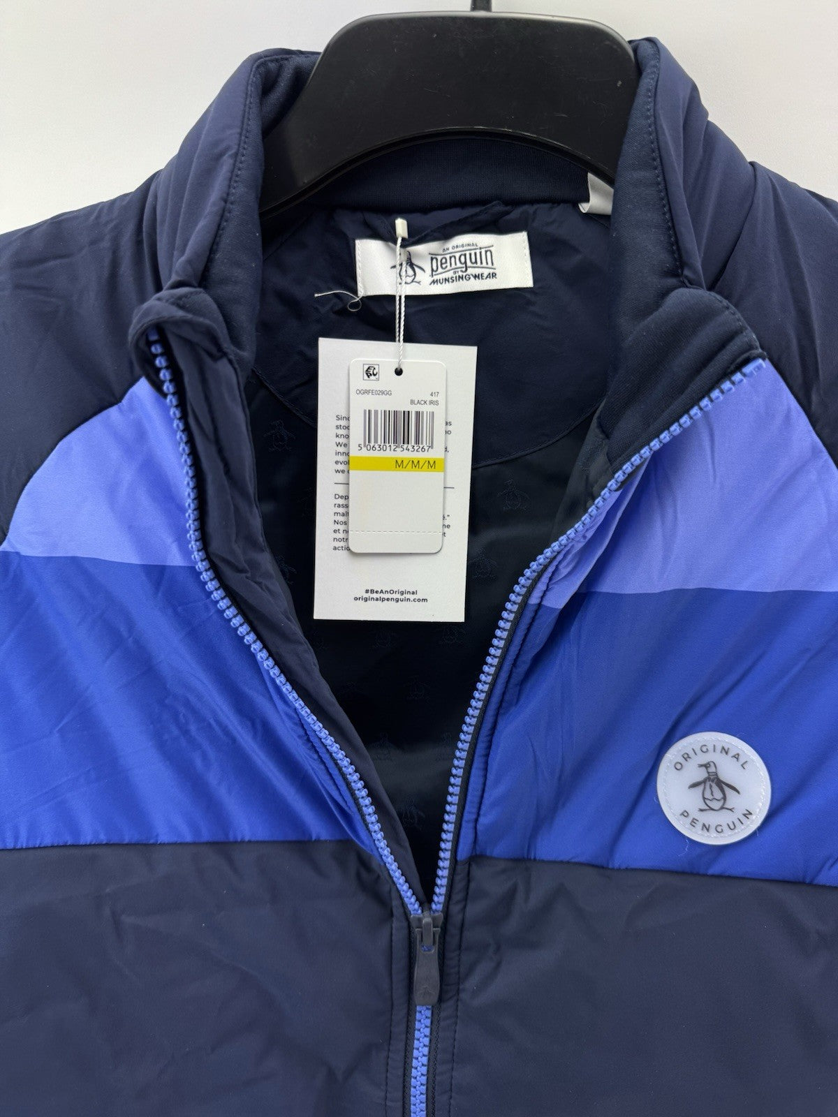Penguin Golf Insulated Jacket Mixed Media Colour Blocked UK Medium /New /240286