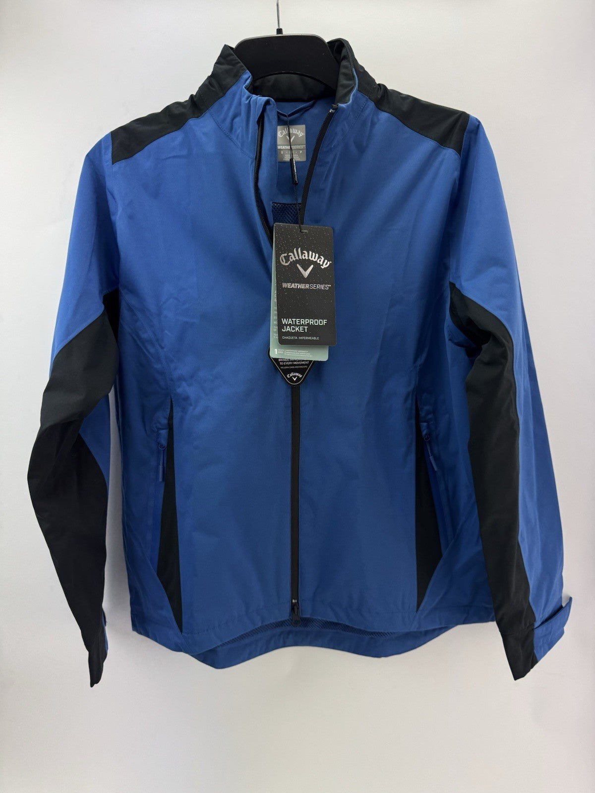 Callaway Stormlite II Waterproof Jacket Blue /Full Zip /UK Small /New /275620
