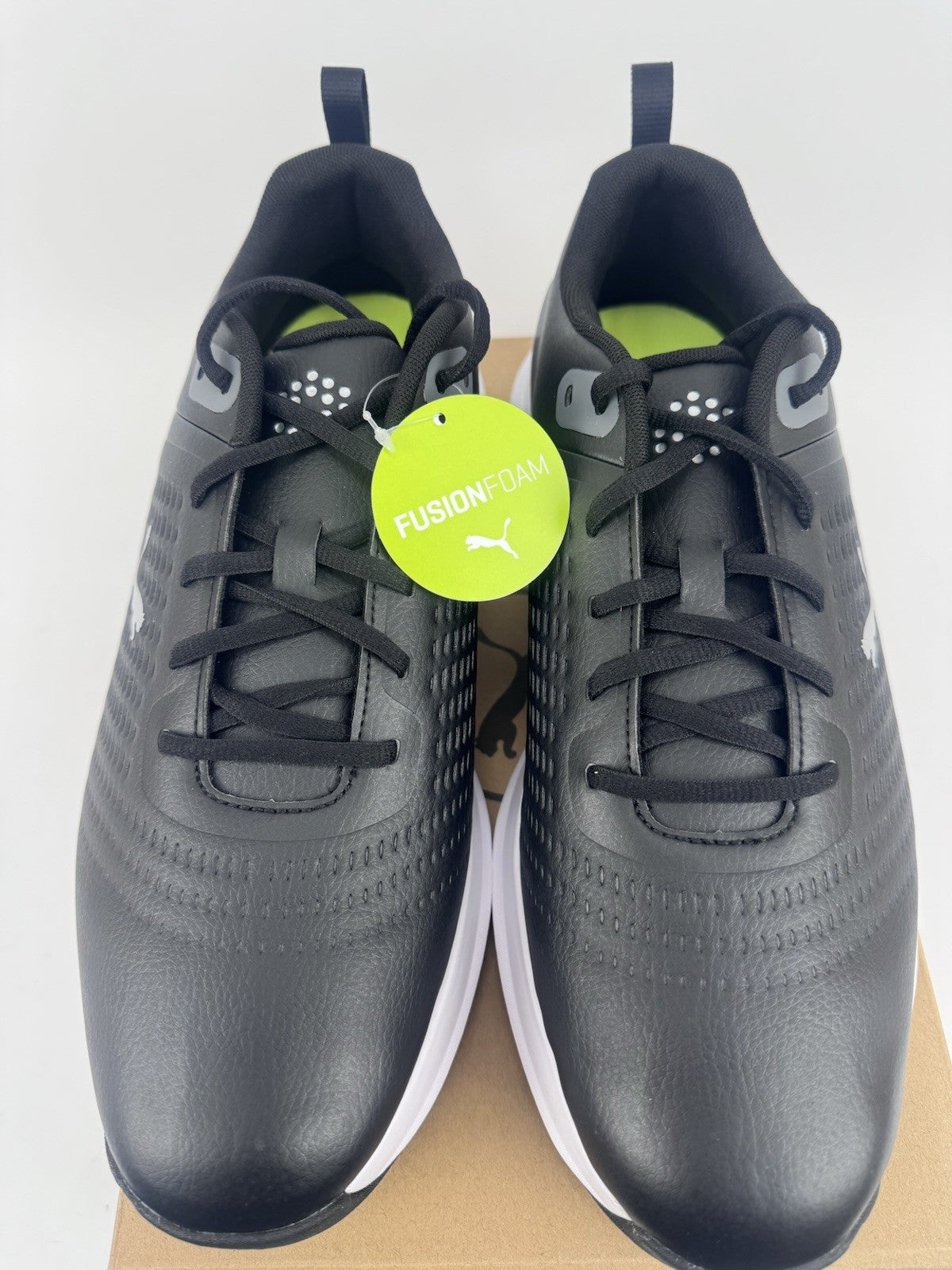 Puma Fusion Plus Spiked Golf Shoes Men's Size UK 10 Black Waterproof/320724