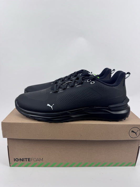 Puma IGNITE Elevate X Golf Shoes Men's Size UK 7.5 Black Waterproof/321240