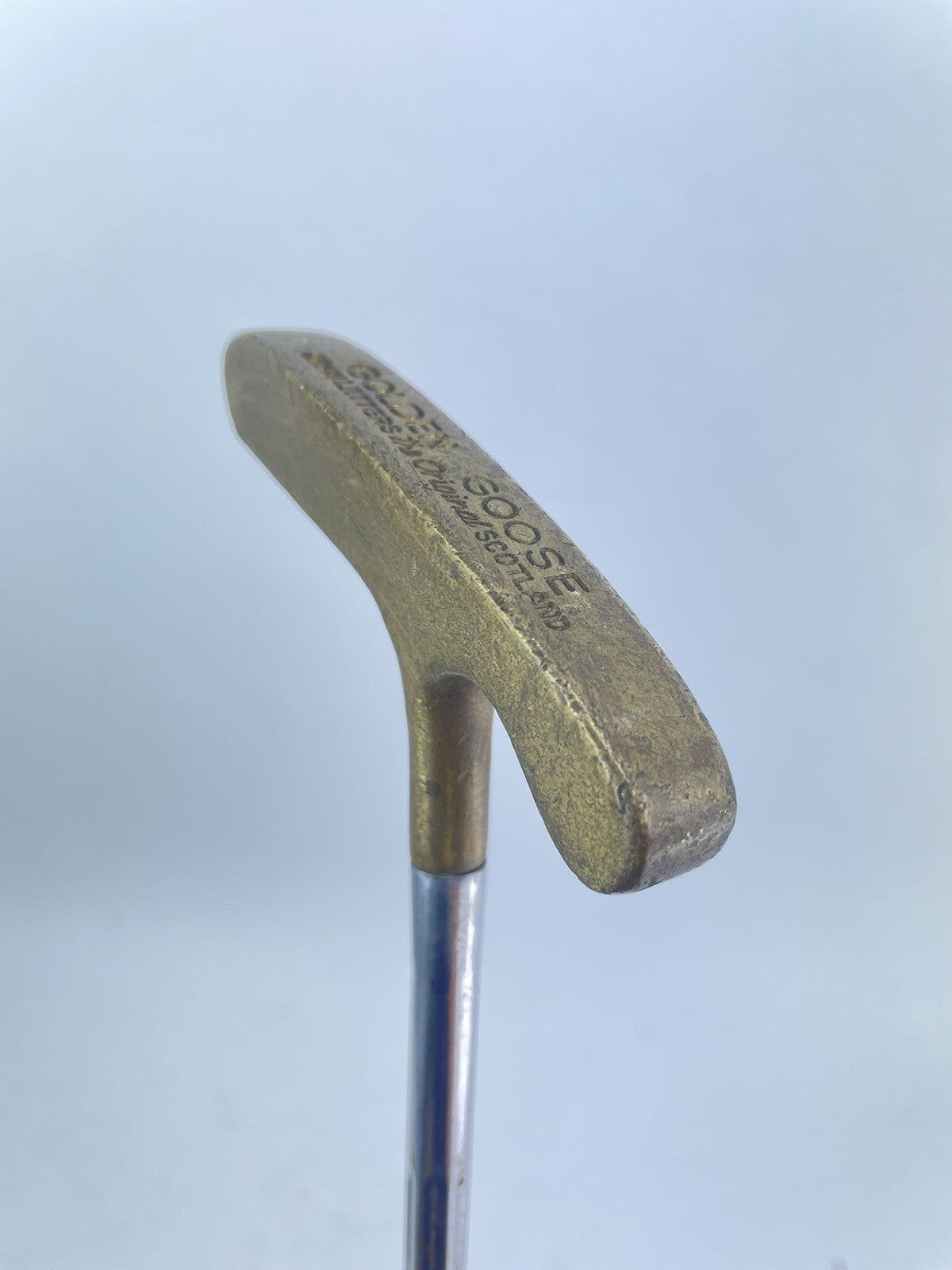 Golden Goose Brass Putter Blade John Letters 35" /Right Handed /New Grip /176860