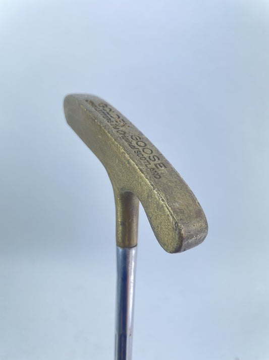 Golden Goose Brass Putter Blade John Letters 35" /Right Handed /New Grip /176860
