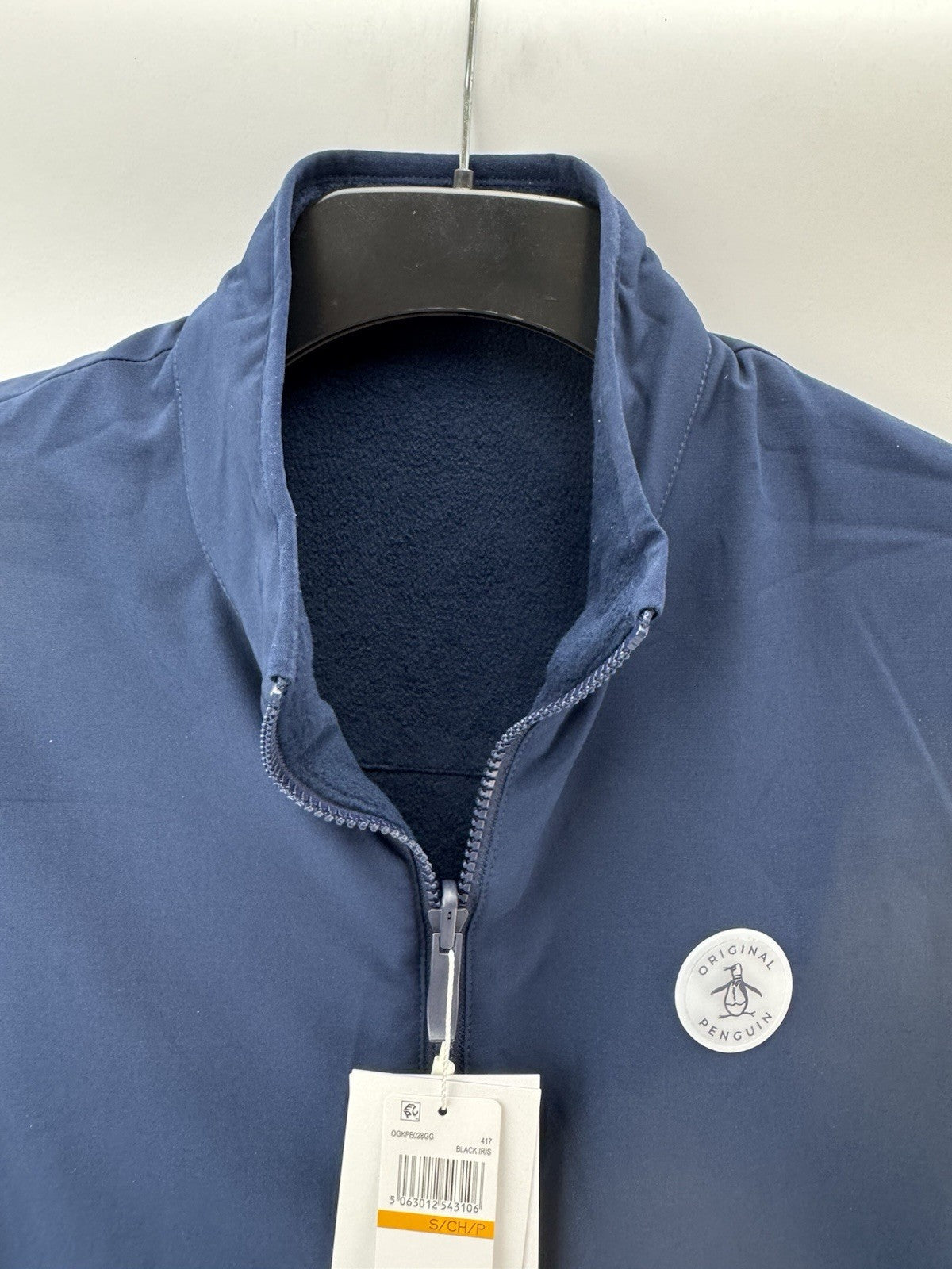 Original Penguin Golf Gilet Mixed Media Reversible UK Small /Navy /252557