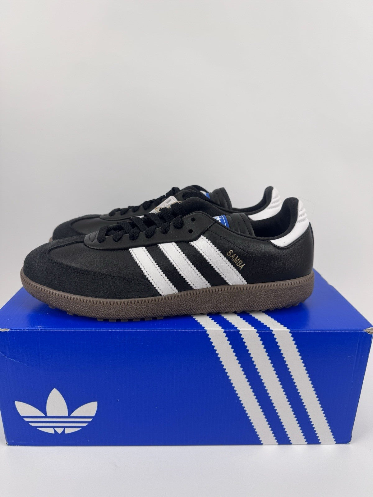 Adidas Samba Spikeless Golf Shoes Unisex UK Size 8 Black White Waterproof/314220