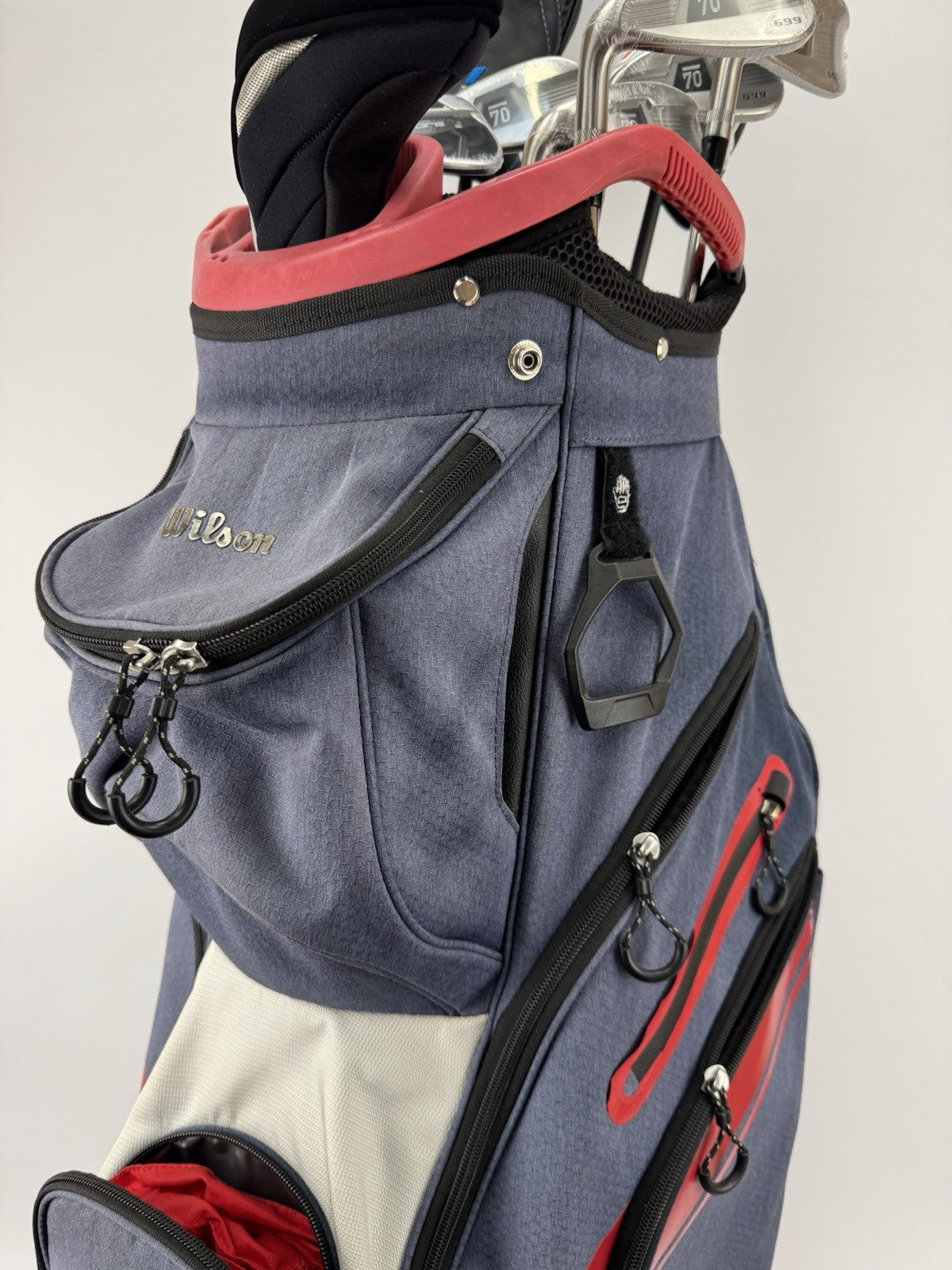 Mens Golf Left Handed Package Set 10 Clubs Regular Flex /Cart Bag /3525521