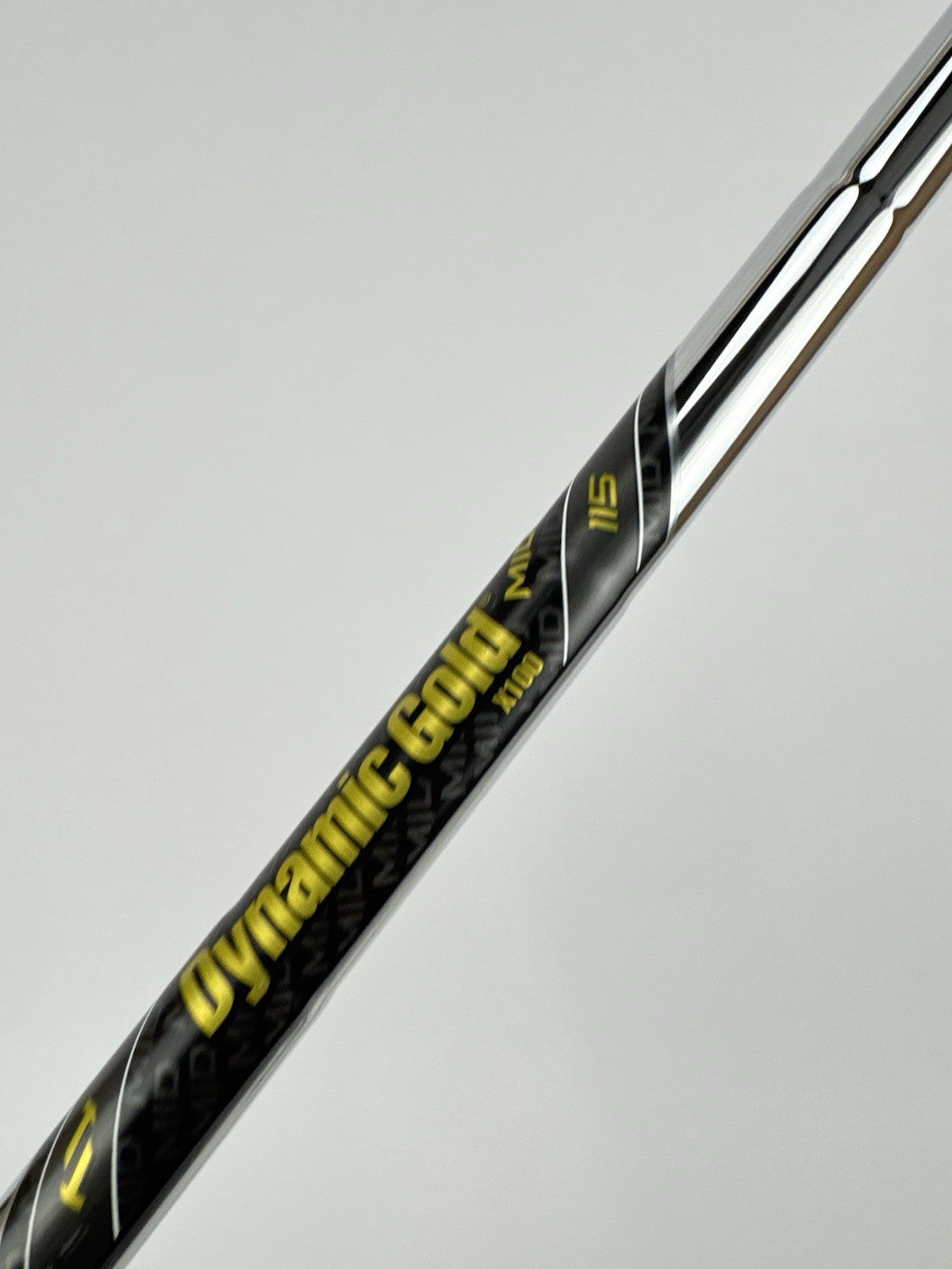 Dynamic Gold Mid 115 Iron Shaft X100 X Flex Steel 35.25” /0.355 Tapered /328155