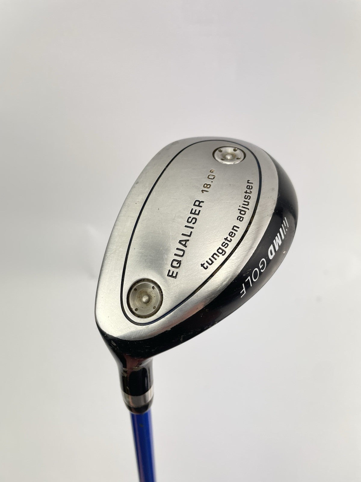 MD Golf Hybrid 18* Left Handed Equaliser Stiff Flex Graphite /New Grip /278192