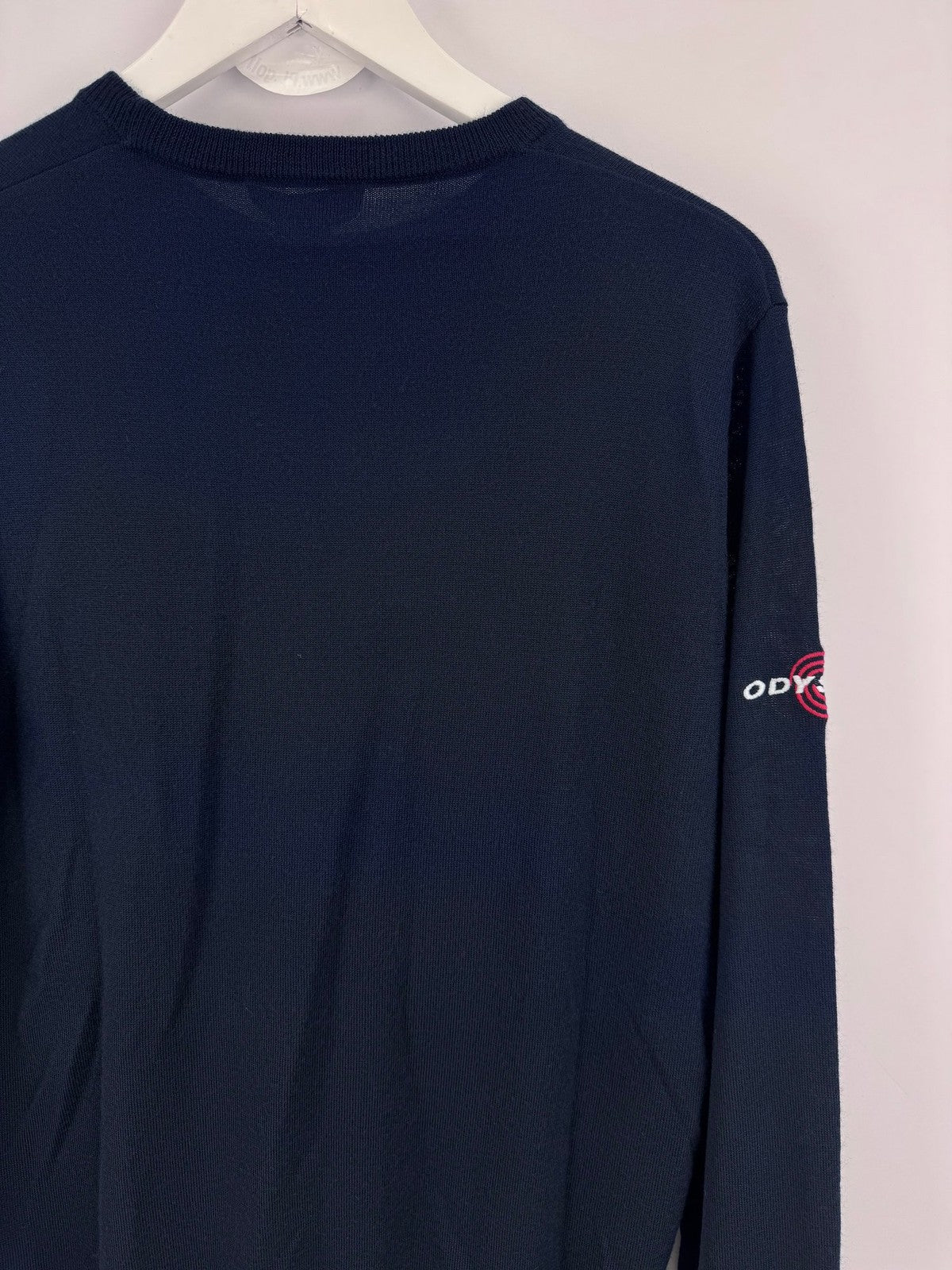 Men’s Callaway Odyssey Weather Series Golf Merino Mix Jumper Size M Navy /323956