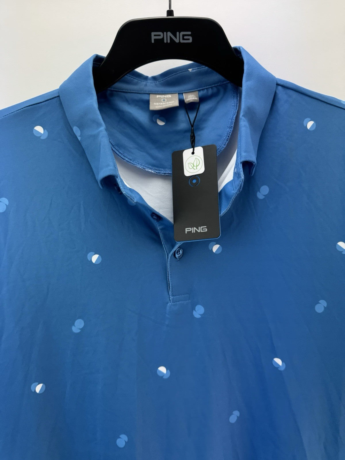 Ping Golf Mens Polo Shirt Two Tone UK XL /Short Sleeve /Blue /New /275613