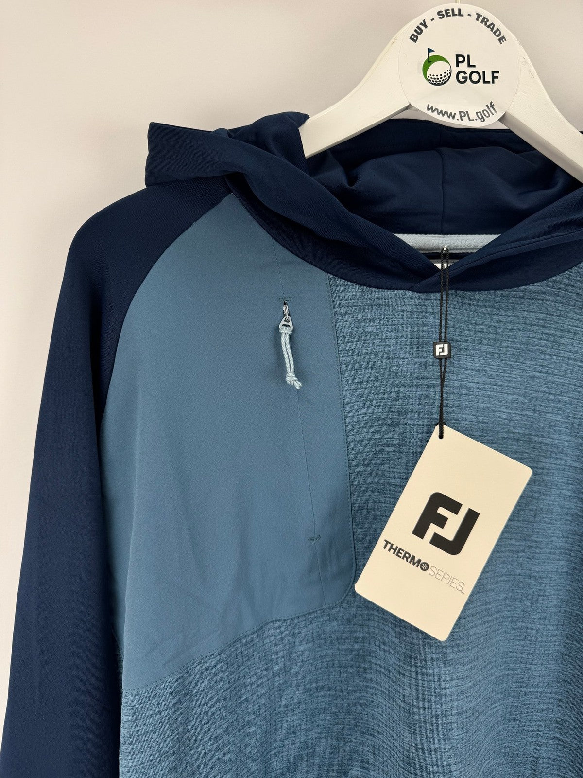 FootJoy Thermo Series Size Small Men's Golf Pullover Hoodie Navy Slate/330033