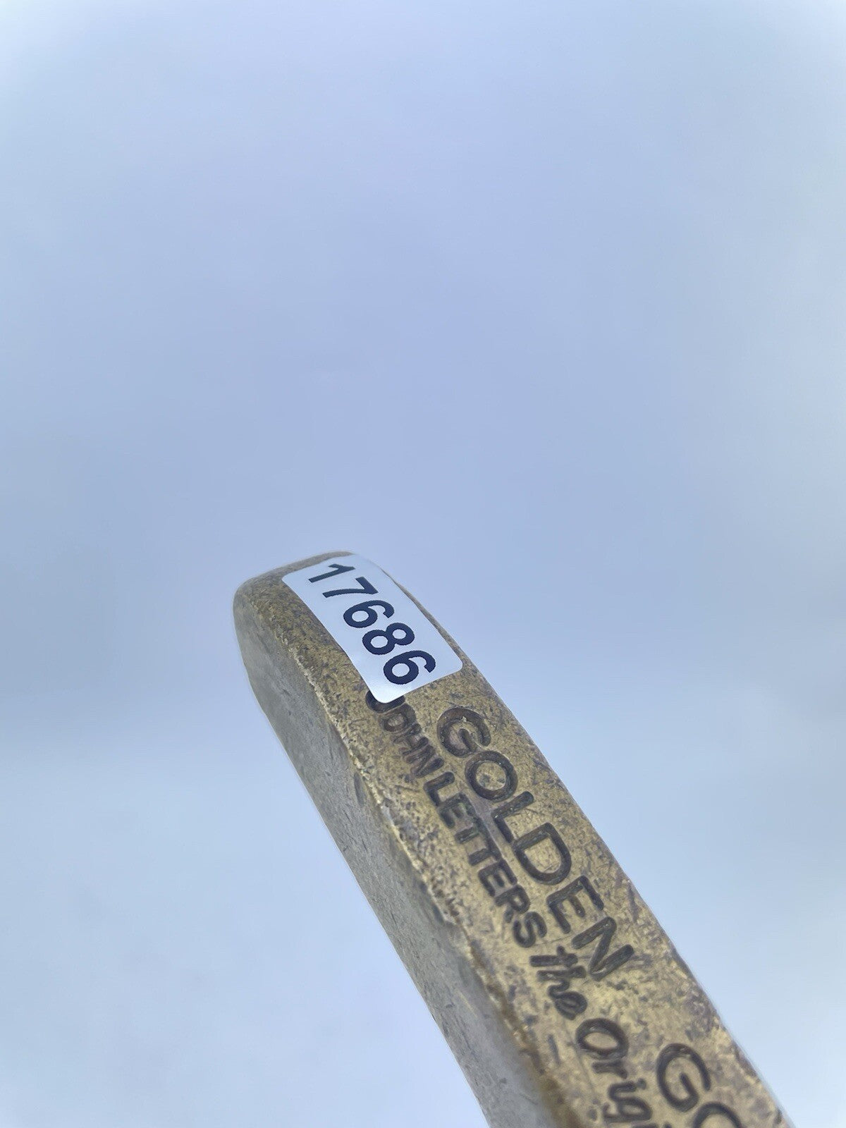 Golden Goose Brass Putter Blade John Letters 35" /Right Handed /New Grip /1768619