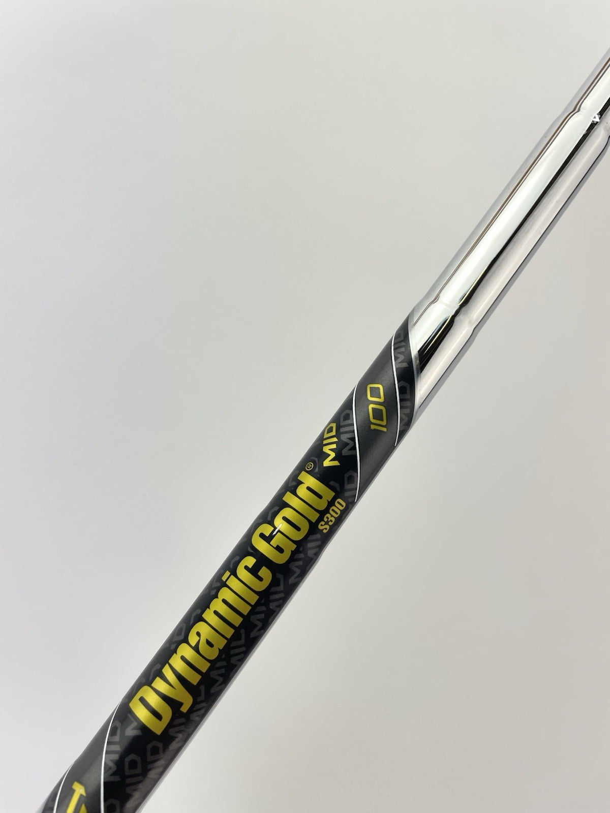 Dynamic Gold Mid 100 Iron Shaft Stiff Flex Steel 35.5” /0.355 Tapered /300215