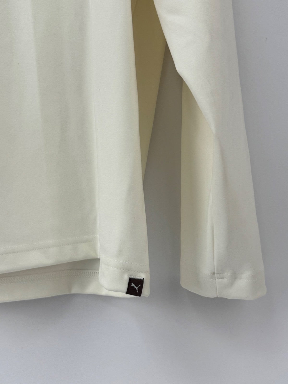 Puma X AP Cloudspun Tech 1/4 Zip Men's Pullover Size XL Warm White/365085