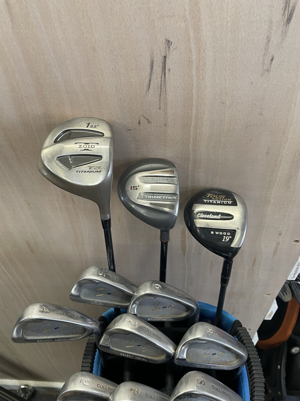 Mens Golf Package Set -1” Regular Flex Graphite 12 Clubs /New Grips /Right /Bag2