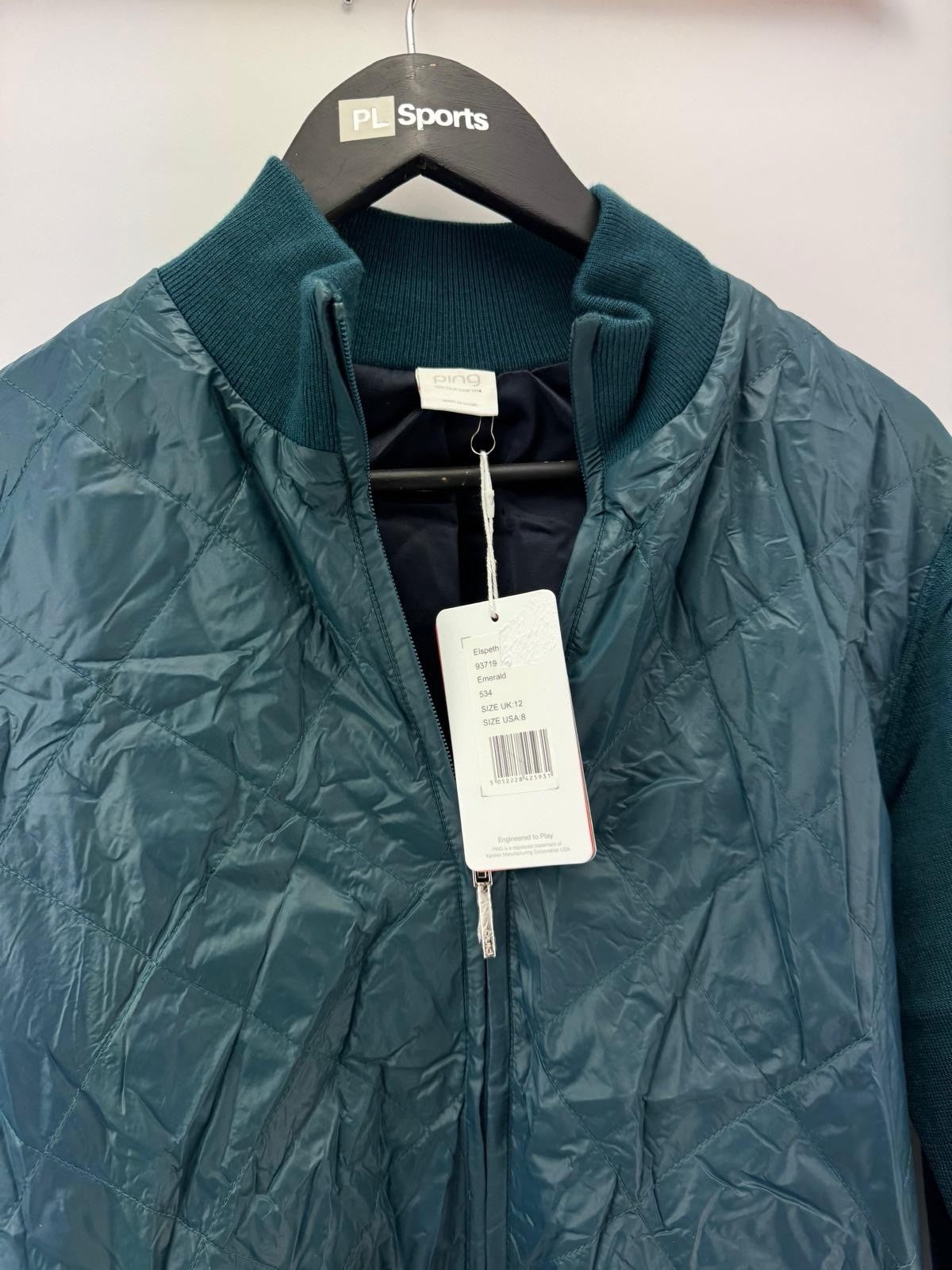 Ping Golf Ladies Jacket Elspeth Hybrid Sweater Full Zip UK 12 /New /307563