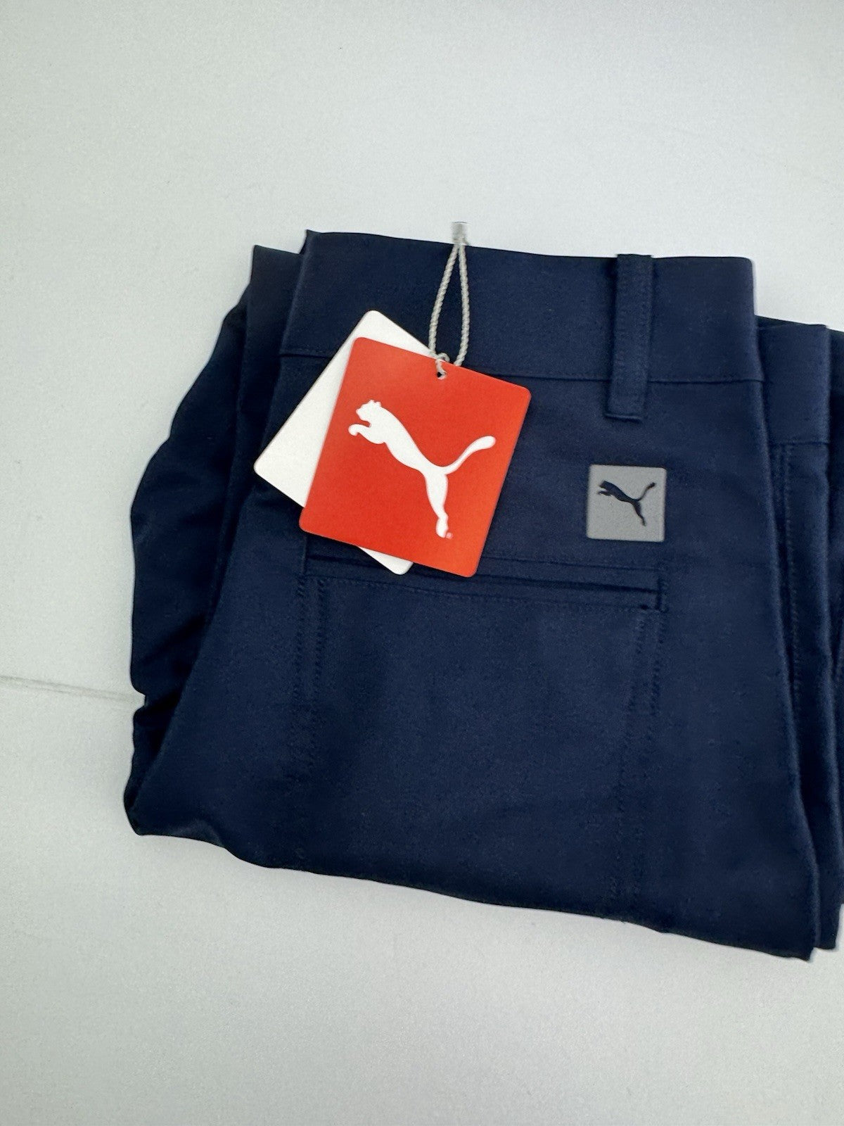 Puma Junior Boys Golf Trousers 5 Pockets Pants /Navy /UK 9-10Yrs /New /285380
