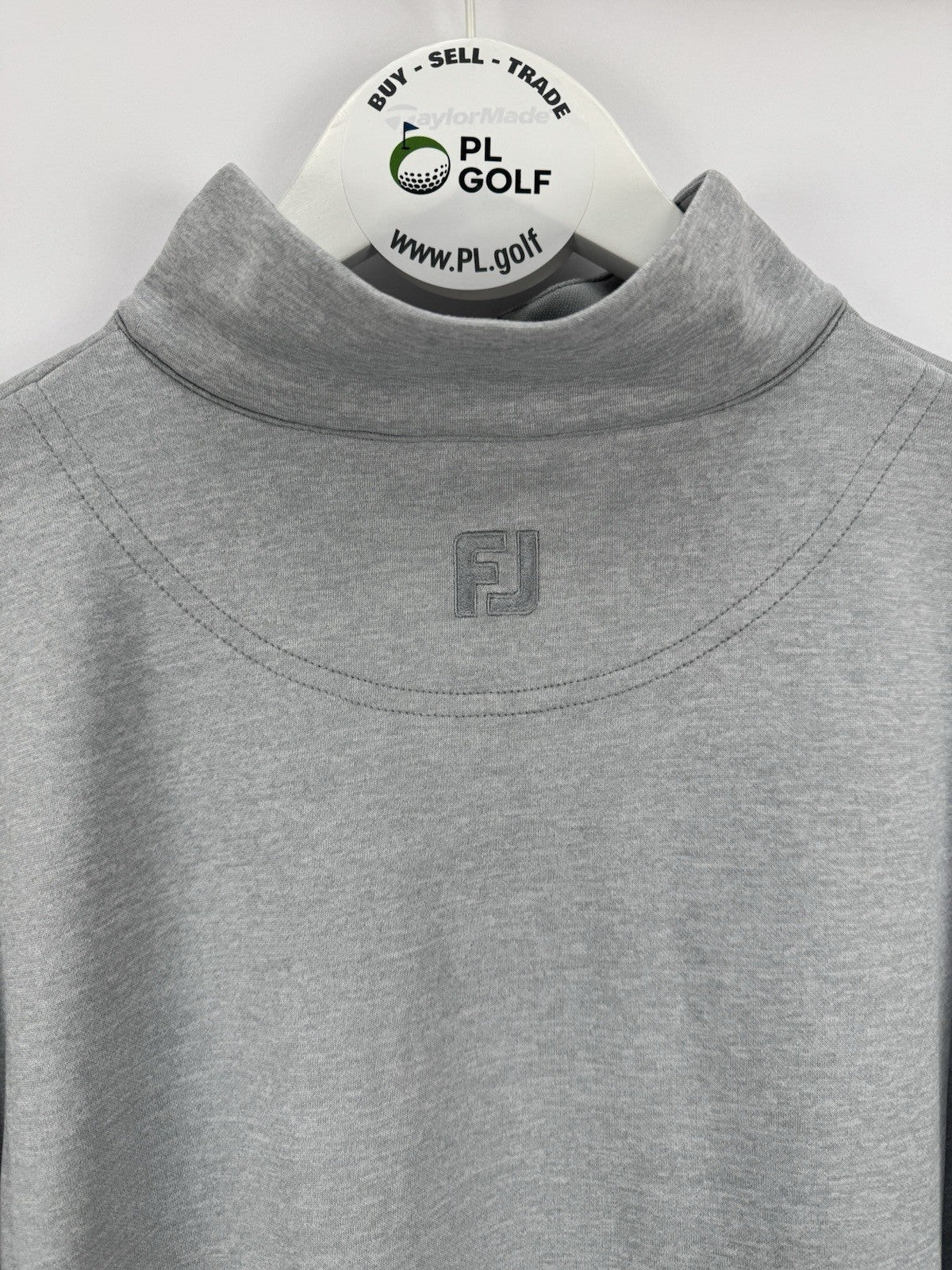 FootJoy Tonal Heather Chill-Out Pullover Mens Size Large Grey Long Sleeve/327239