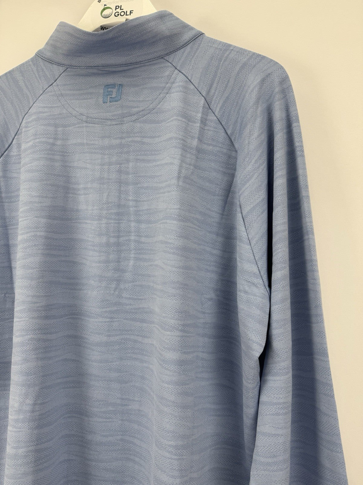 FootJoy Golf Wave Jacquard Chill-Out Zip Pullover Men's Size XL Blue Jay/330108