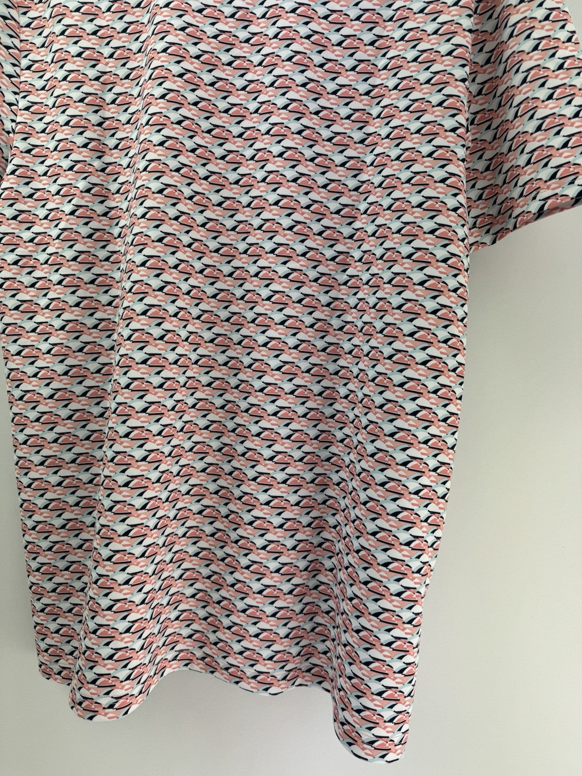 Men’s Original Penguin Layered Umbrella Print Polo Shirt Size Medium/ 3111210