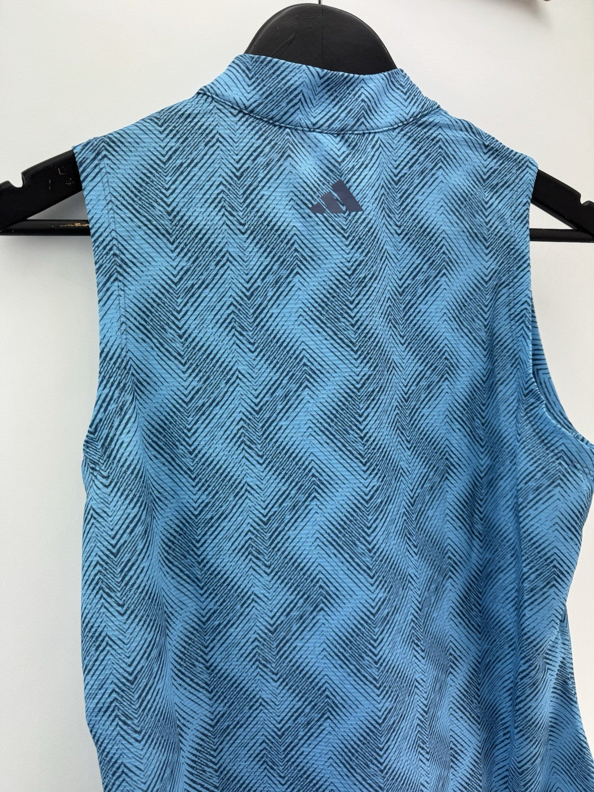 Ladies adidas Ultimate365 Ottoman Printed Sleeveless Polo Size UK Medium /309755