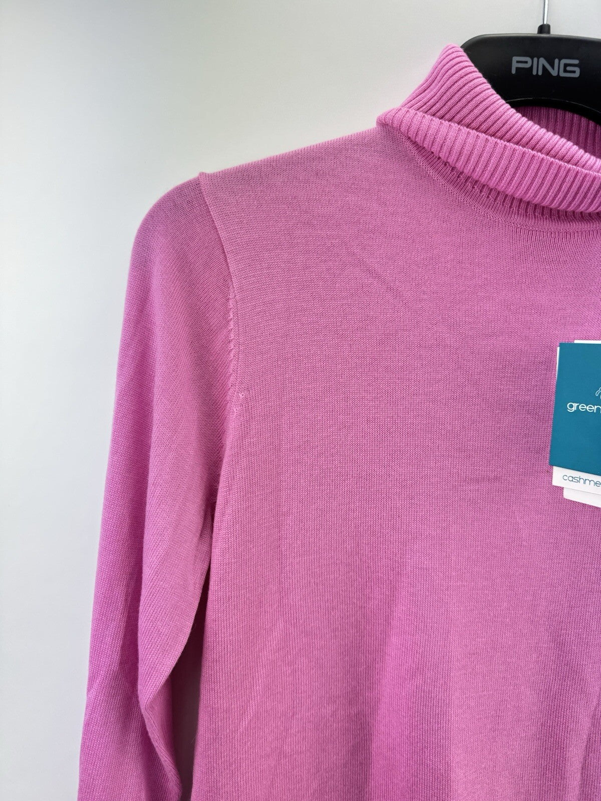 Green Lamb Ladies Pullover Knox Roll Turtle Neck Cashmere UK 14 /New /223302