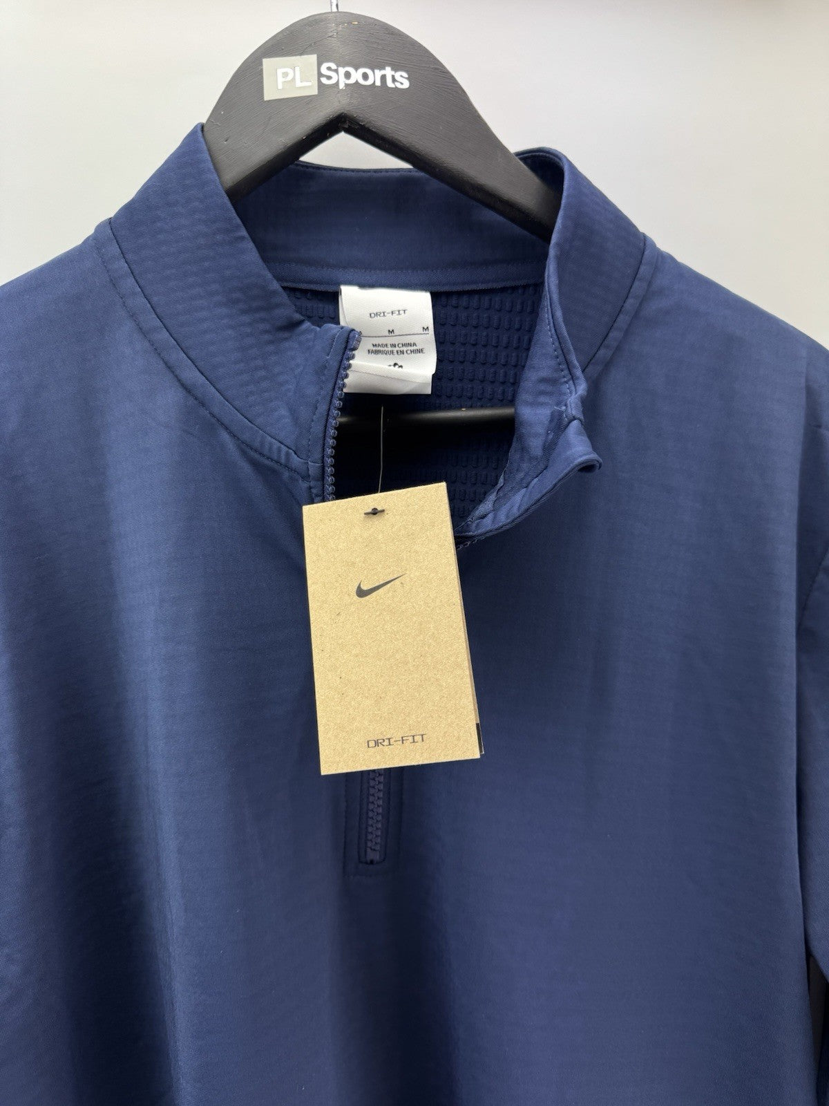 Nike Golf Pullover Victory 1/2 Zip /Light Grey /UK Medium /Navy /New /279603