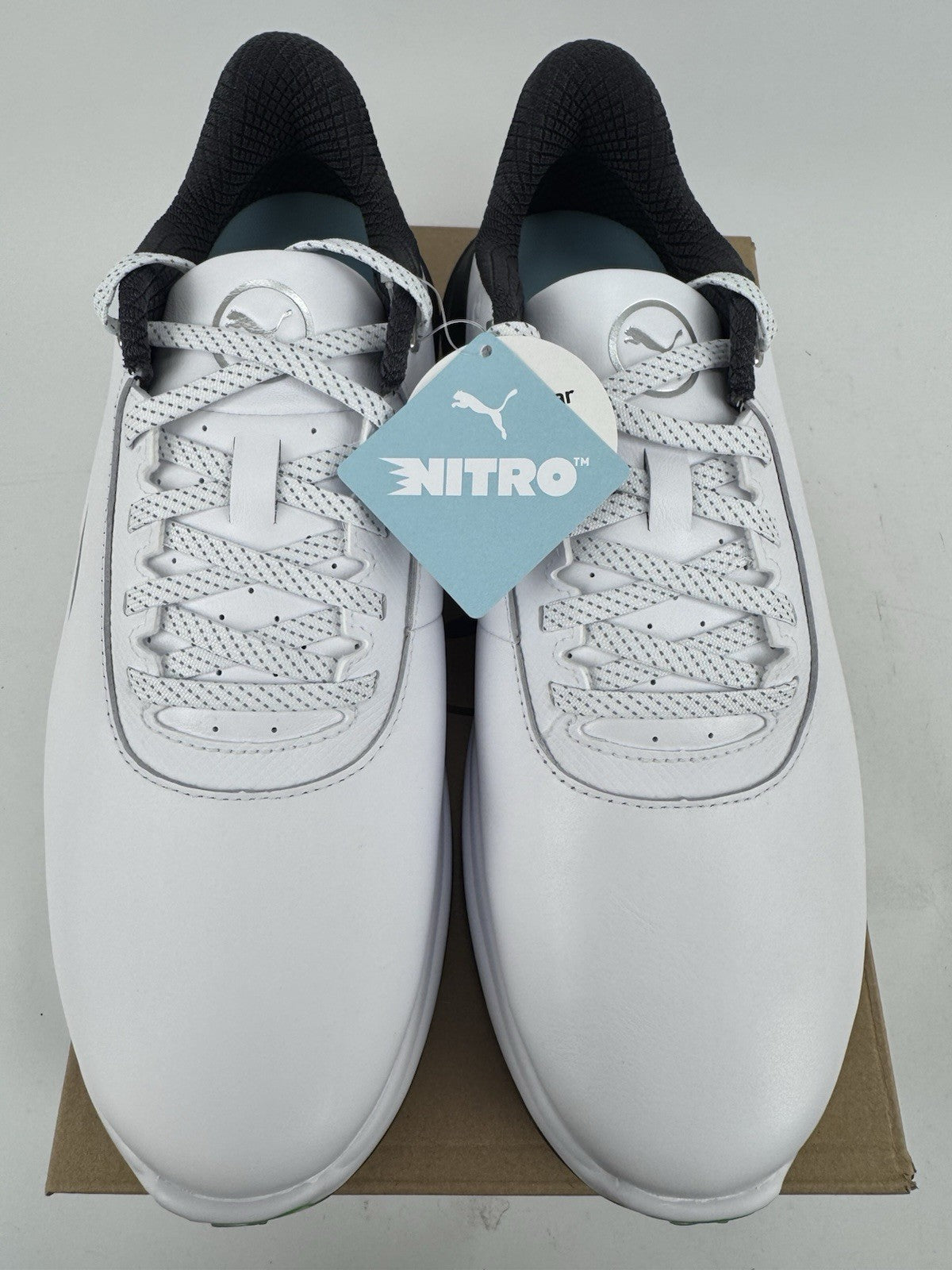 Puma Phantomcat Nitro Men's Golf Shoes Size UK 9 White Black Fluro/320376