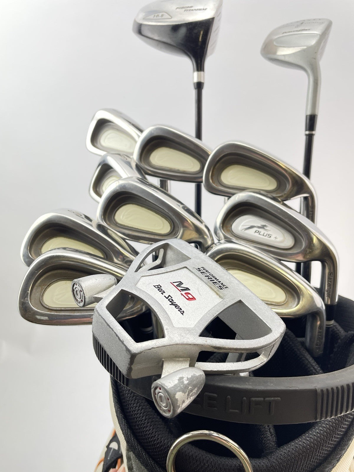 Mens Golf Package Set 12 Clubs Regular Flex /Right /New Grips /Cart Bag /289822
