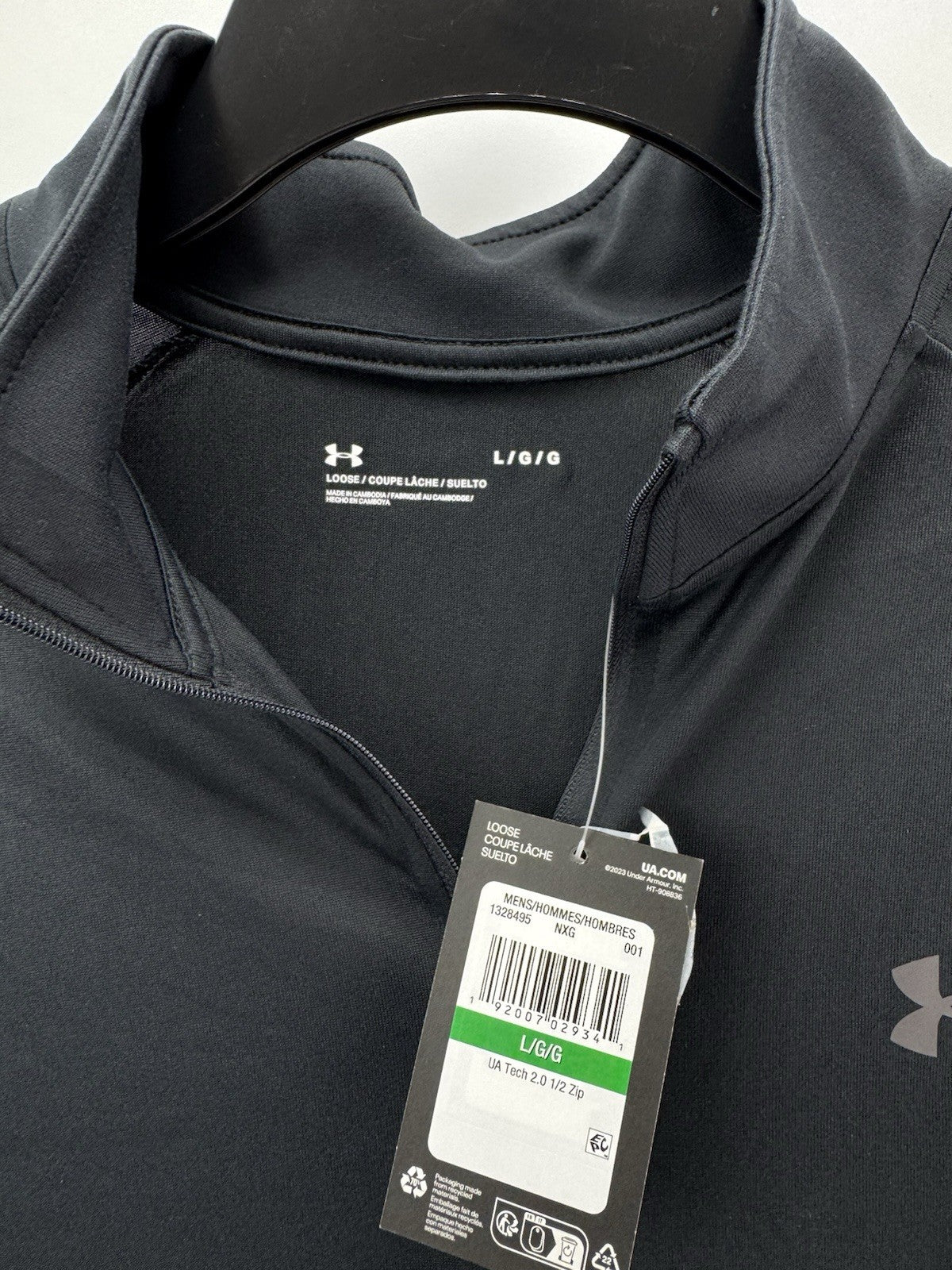 Under Armour 1/2 Zip Pullover Tech 2.0 Lightweight UK L /New /275577