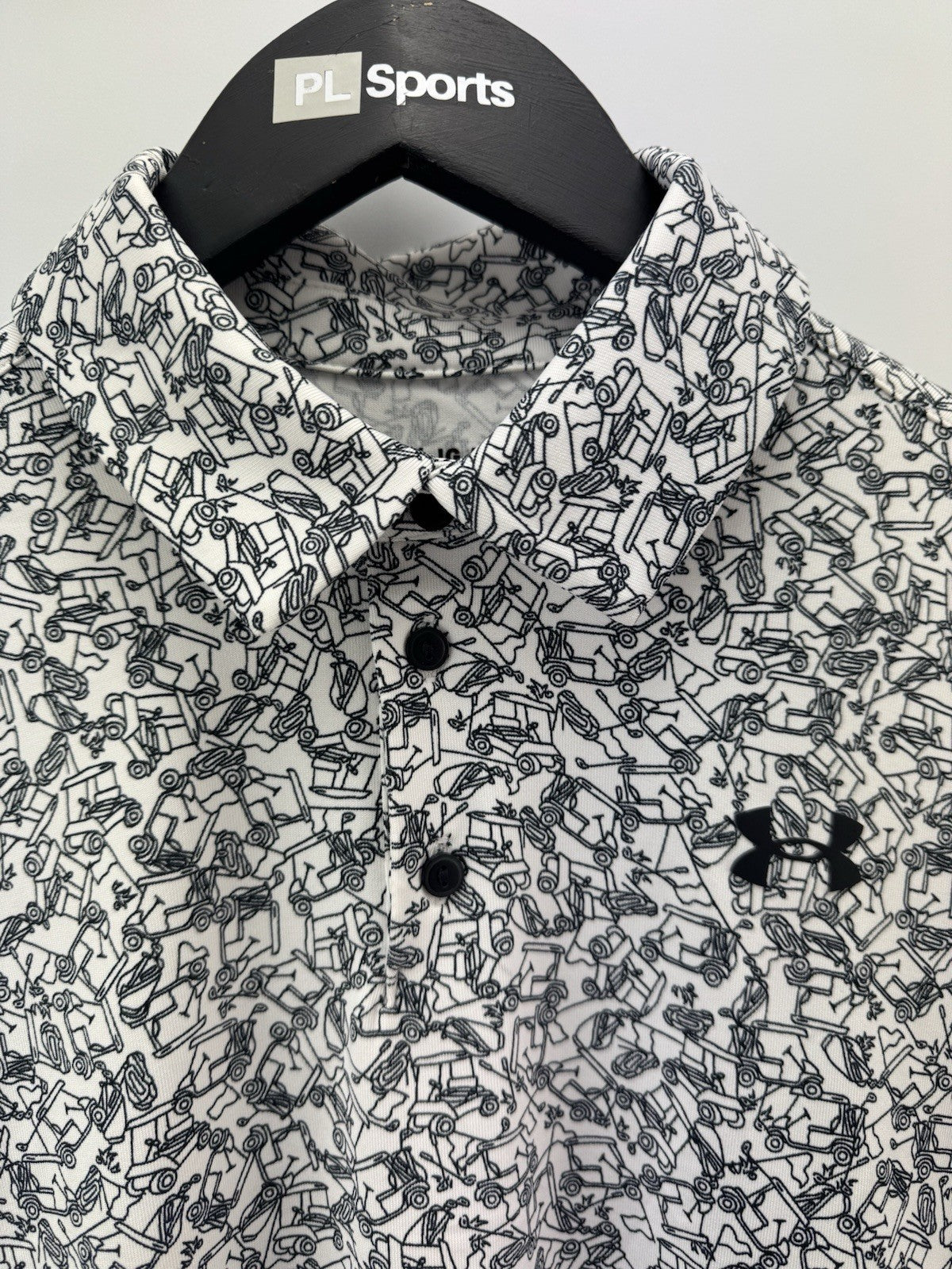 Under Armour Junior Playoff Printed Polo Shirt Size Large/ Short Sleeve/ 309213