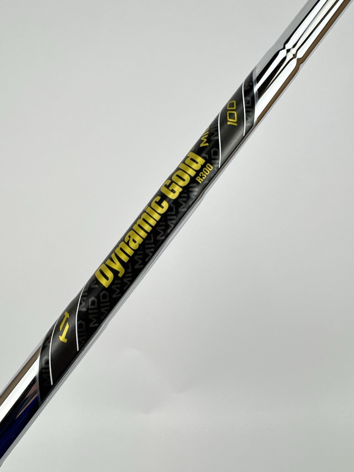 Dynamic Gold Mid 100 Iron Shaft S300 Stiff Flex Steel 35.5”/0.370 Parallel/323736