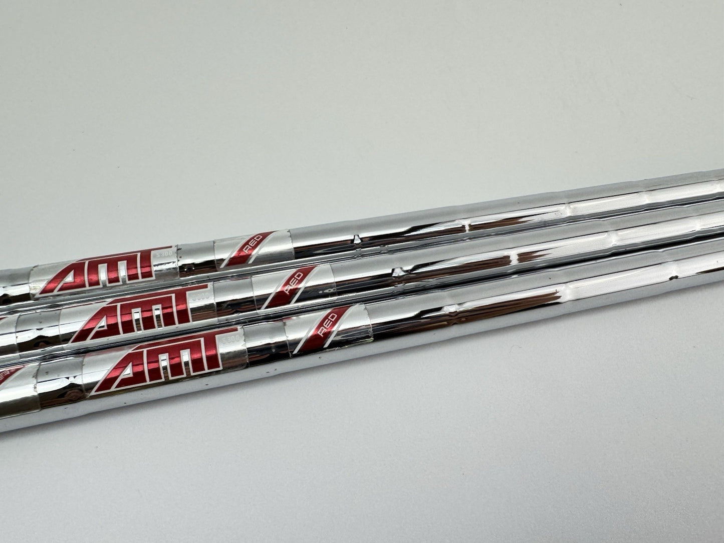 AMT Red Wedge Shaft Set (3) S300 Stiff Flex Steel 0.355 Tapered /267163