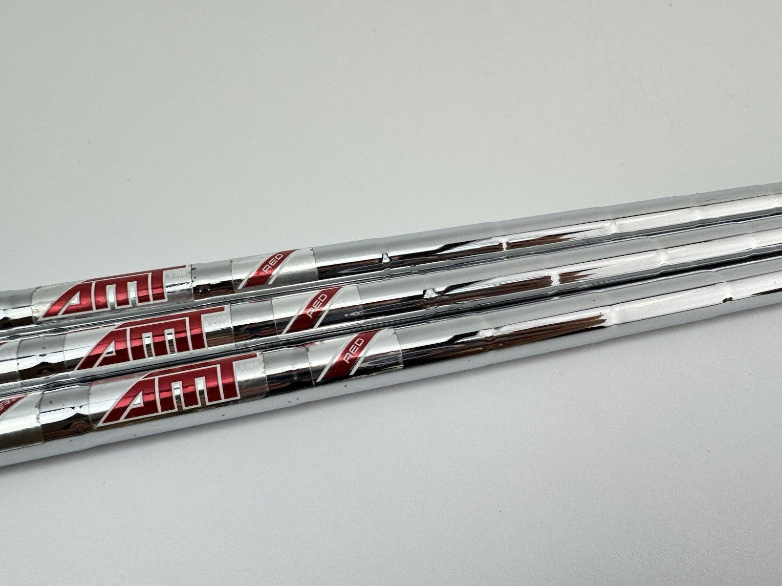 AMT Red Wedge Shaft Set (3) S300 Stiff Flex Steel 0.355 Tapered /267163