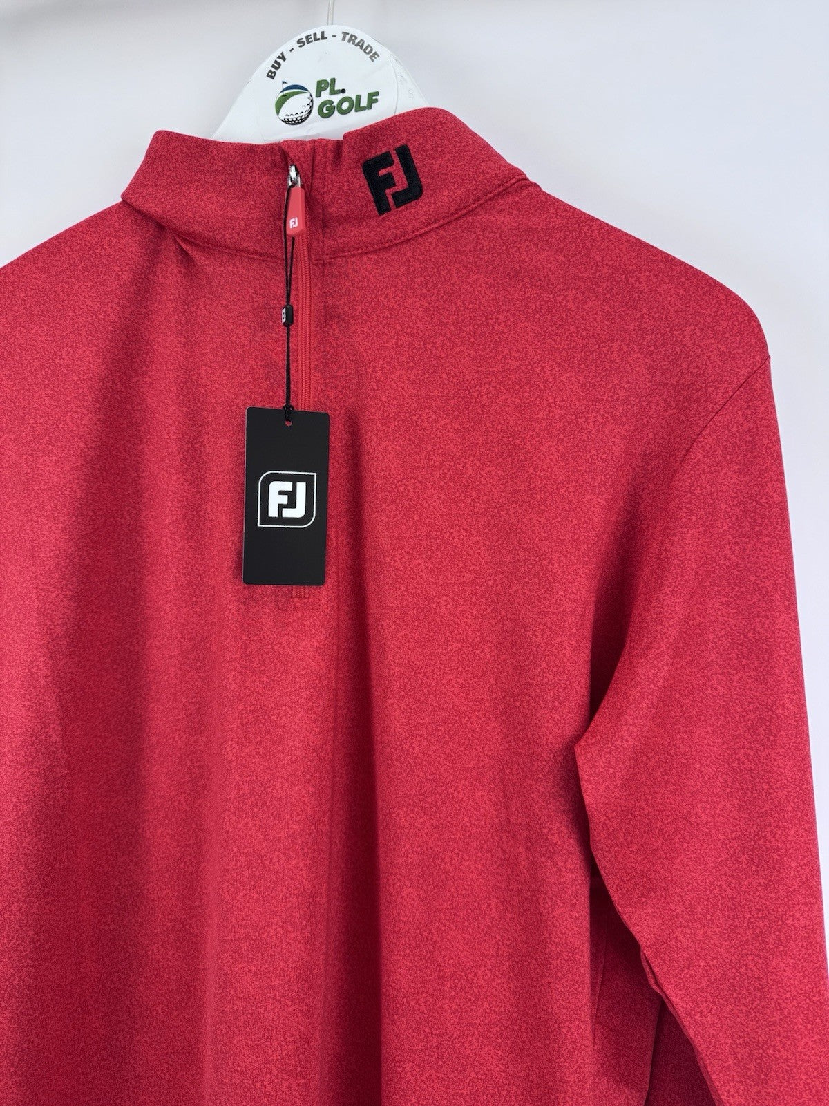 FootJoy Chill-Out Golf Pullover Men's Size Large Red Moisture Wicking/313481