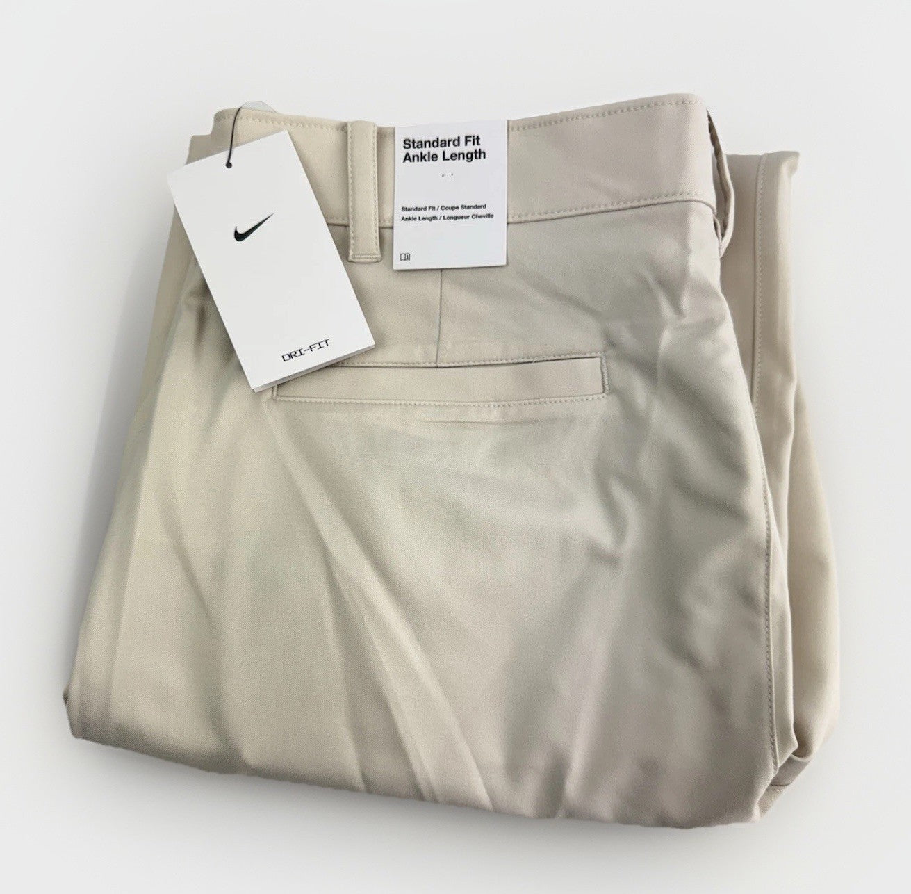 Nike Golf Trousers Dri-Fit Victory Mens W34 L32 /Cream /New /337770