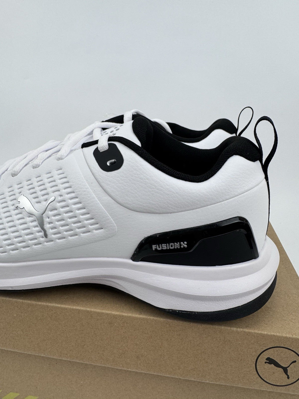 Puma Fusion Foam Fusion Plus Golf Shoes Mens Size UK 7.5 White Black/320761