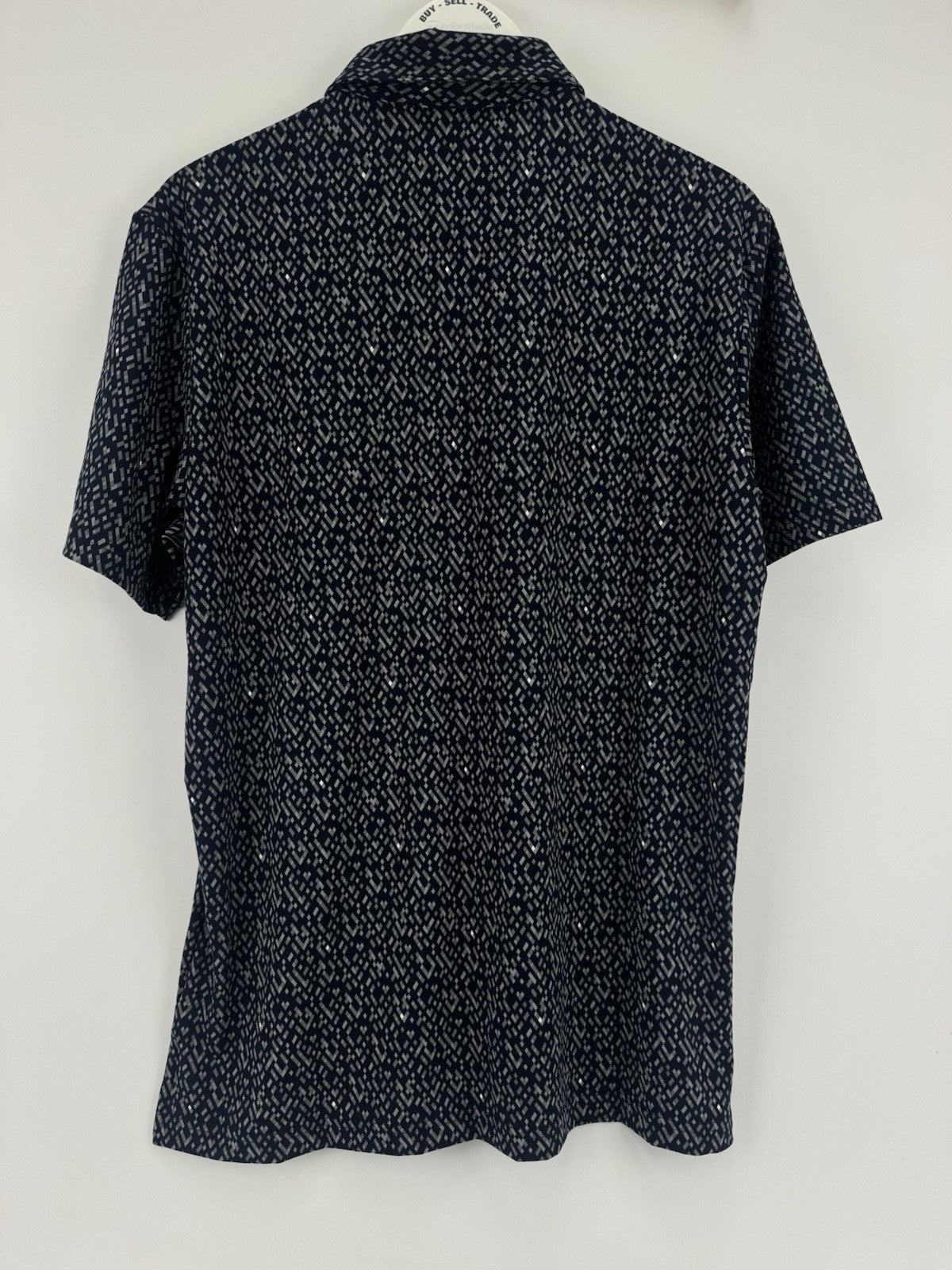 Adidas JL5273 Ultimate365 Micro Argyle Polo Shirt Mens Size XL Navy/329336