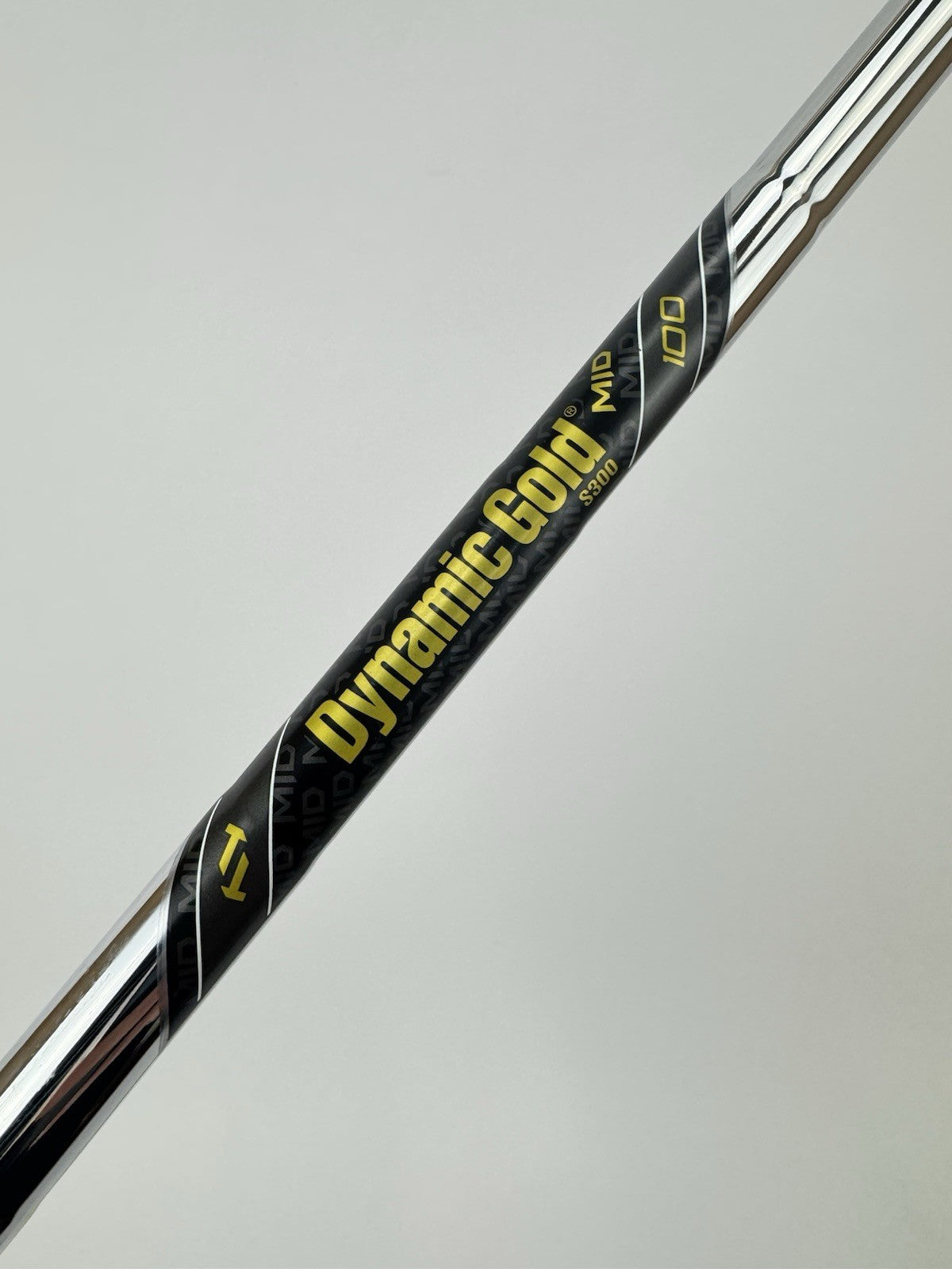Dynamic Gold Mid 100 Iron Shaft S300 Stiff Flex Steel 35.5”/0.370 Parallel/337060