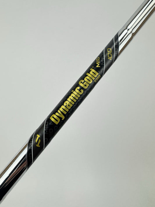 Dynamic Gold Mid 100 Iron Shaft S300 Stiff Flex Steel 35.5”/0.370 Parallel/337060