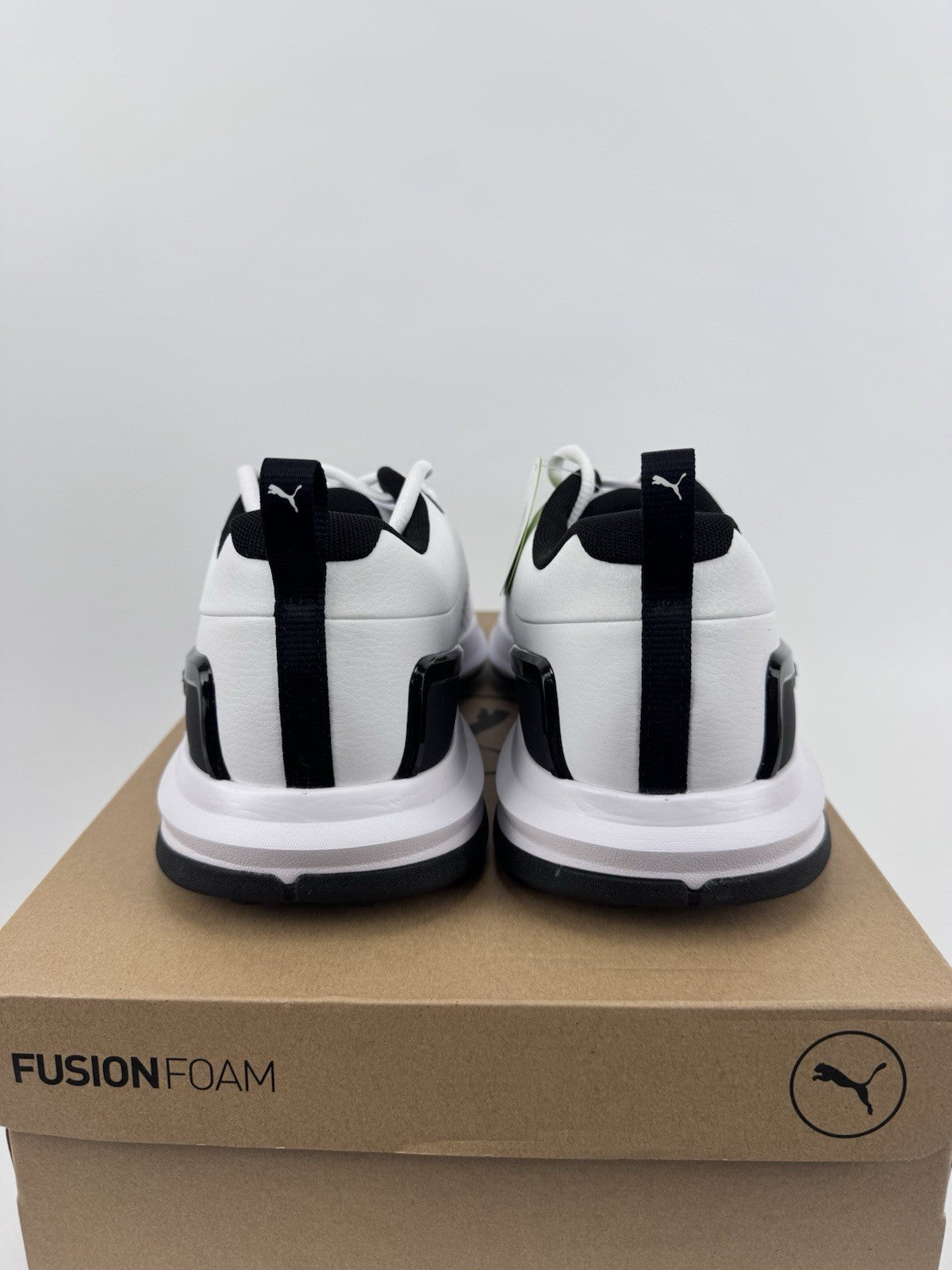 Puma Fusion Foam Fusion Plus Golf Shoes Mens 10.5 White Black Regular Fit/318634