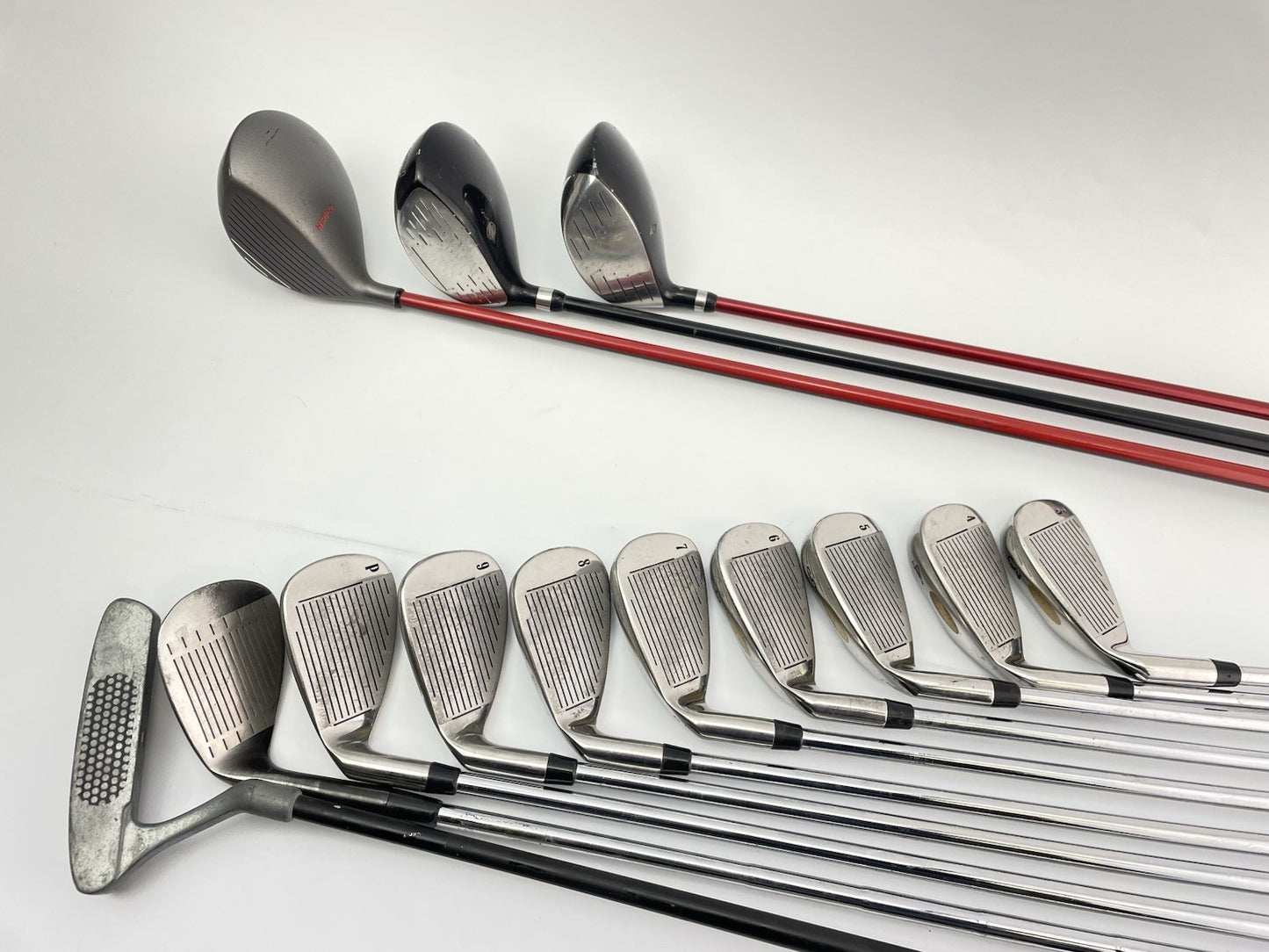 Mens Golf Package Set 13 Clubs Regular Flex/Right /Ping Cart Bag /-1/2” /285474