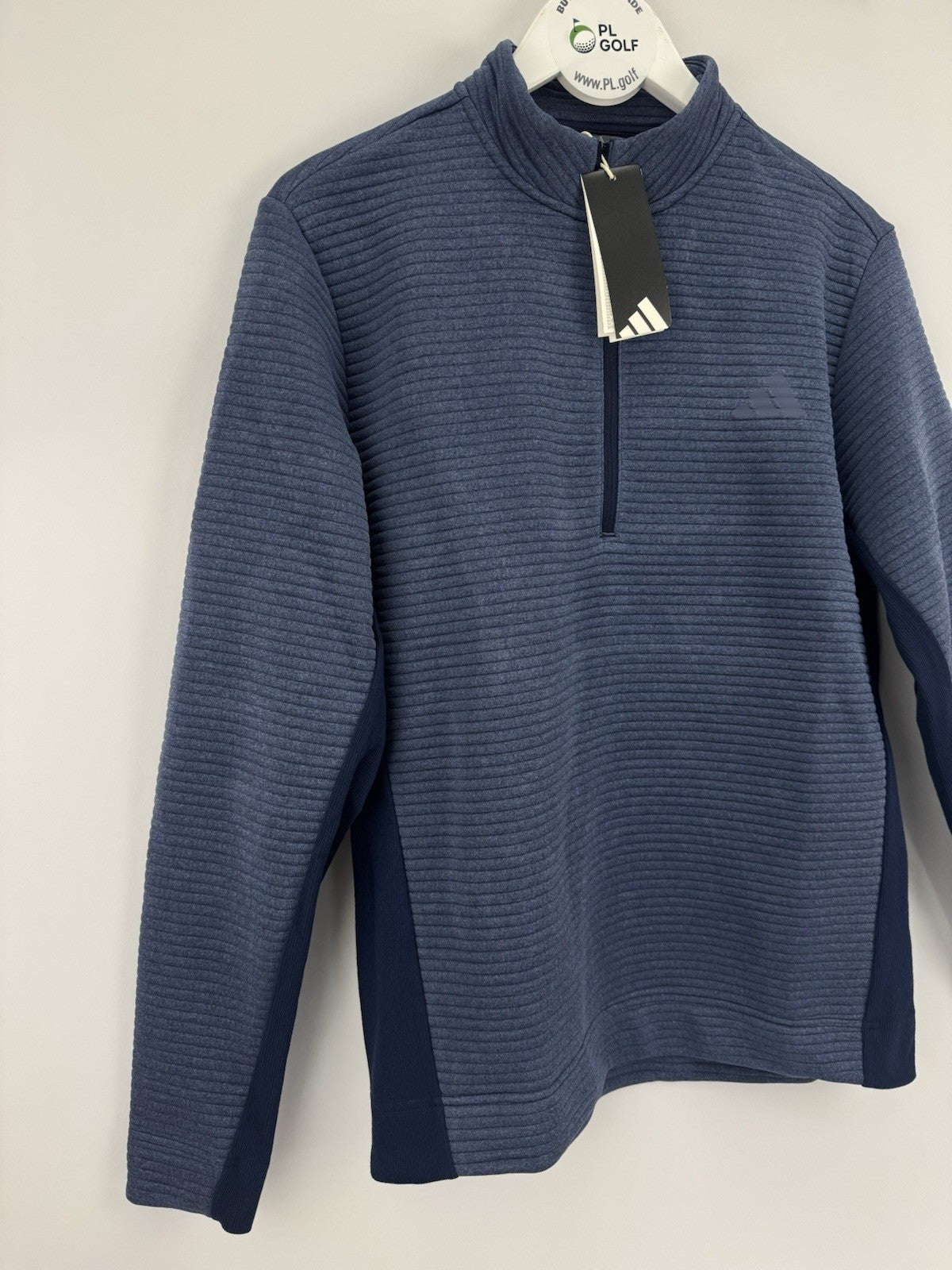 Adidas Ultimate365 DWR Textured Half Zip Pullover Mens Medium Navy Golf/327253