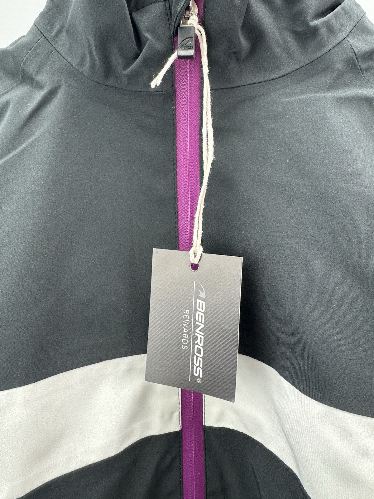 Ladies Benross Pearl Hydro Pro Black Rain Jacket UK Size 10/ Brand New/ 309274