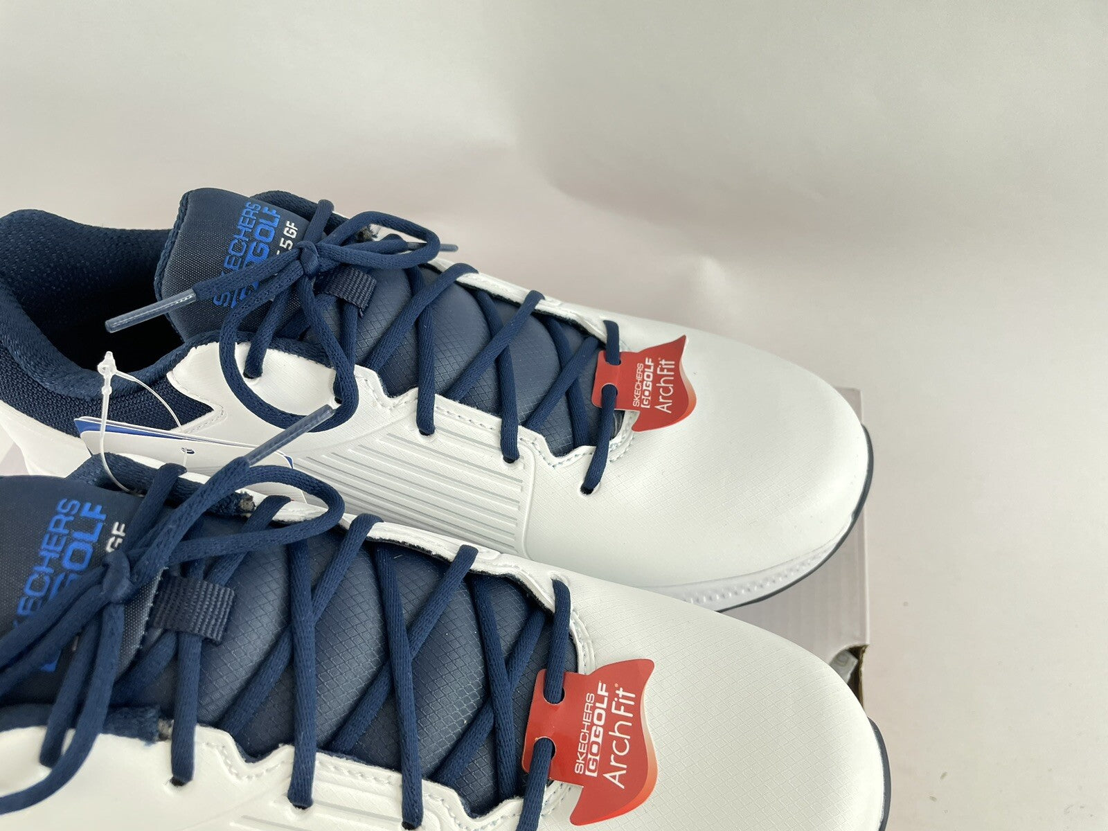 Skechers Elite 5 GF Golf Shoes Arch Fit UK 7 /Waterproof /White/Blue /Brand New3
