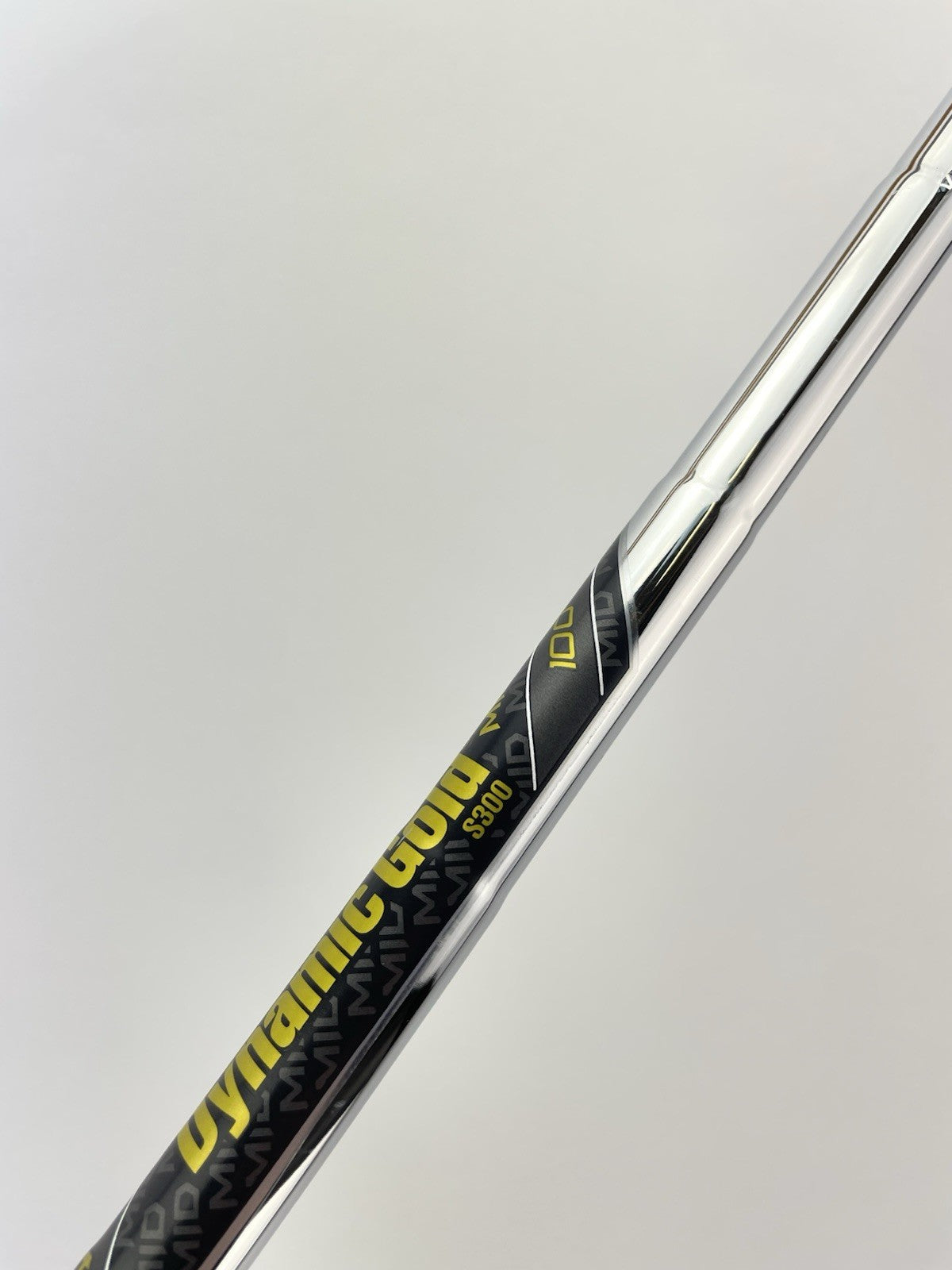 Dynamic Gold Mid 100 Iron Shaft Stiff Flex Steel 35.5” /0.355 Tapered /300217