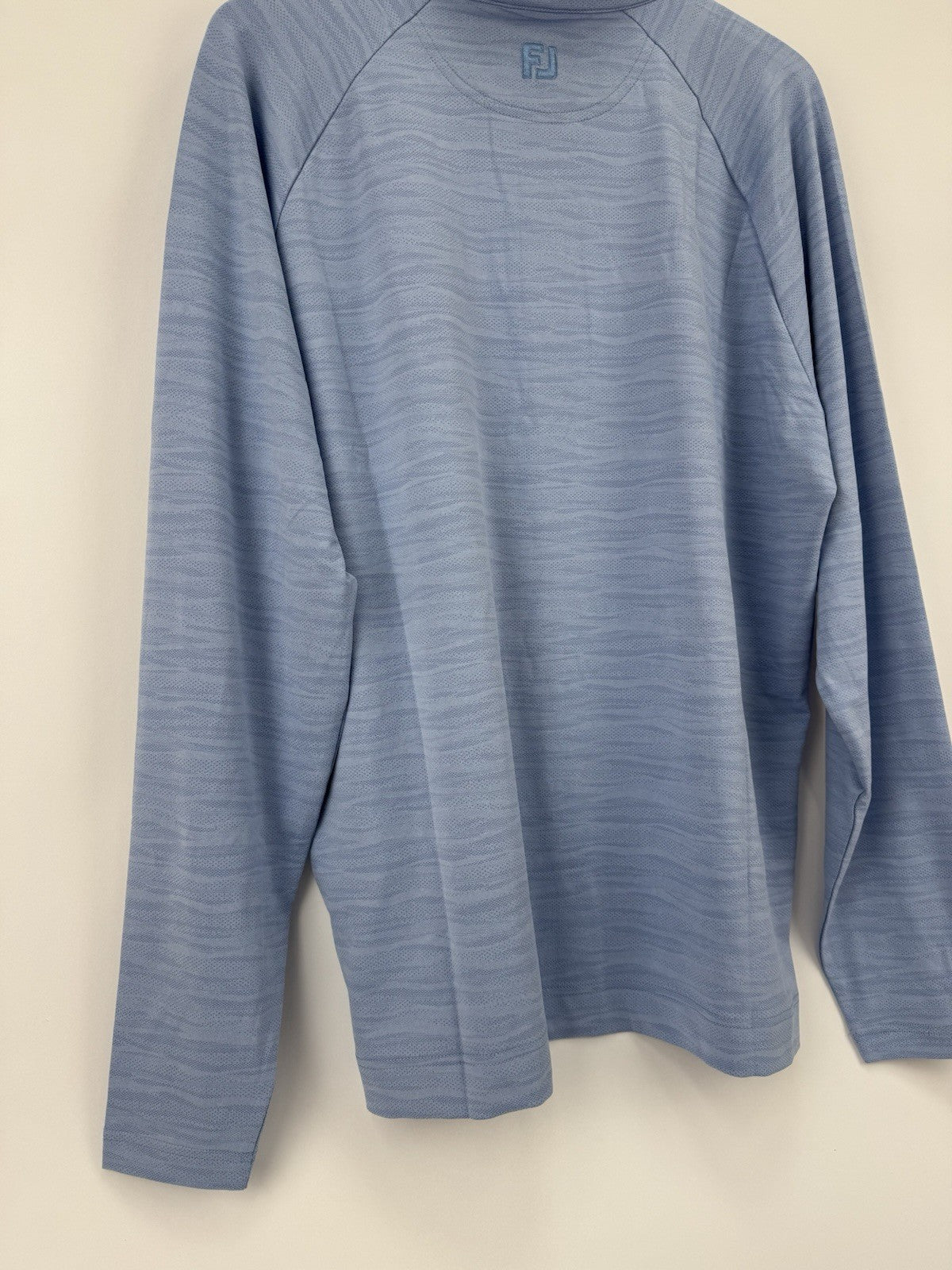 FootJoy Golf Wave Jacquard Chill-Out Zip Pullover Men's Size XL Blue Jay/330109