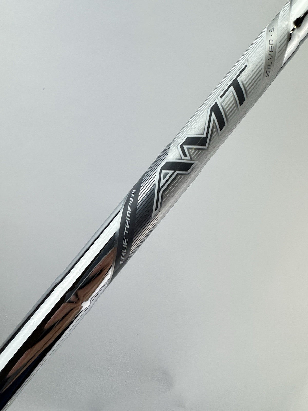 True Temper AMT Silver Iron Shaft Stiff Steel 35.5” /0.355 Tapered /314804